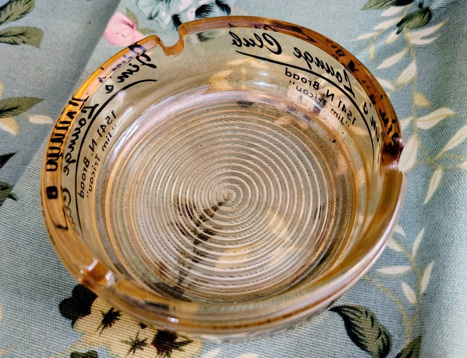 Vintage Glass Ashtray, Jim's Lounge Club, New Orleans - Thumbnail 2