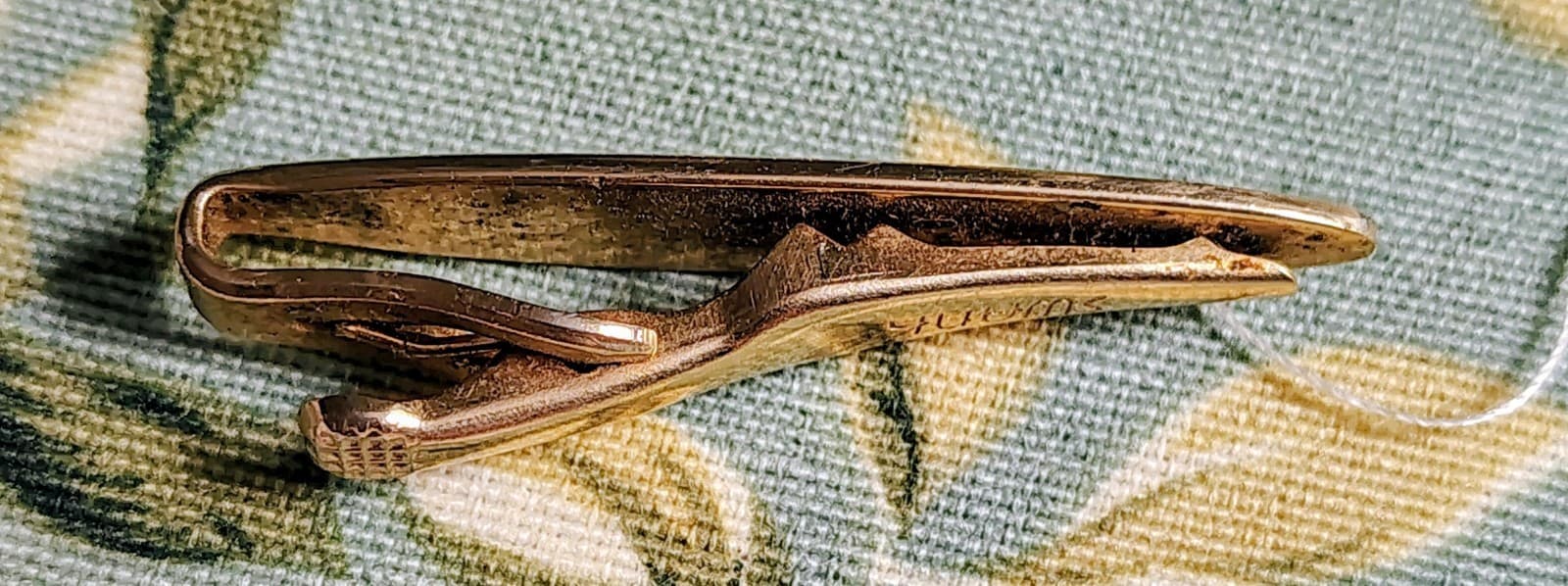 4 Vintage Gold Tie Clips, Swank, Shields - Thumbnail 5