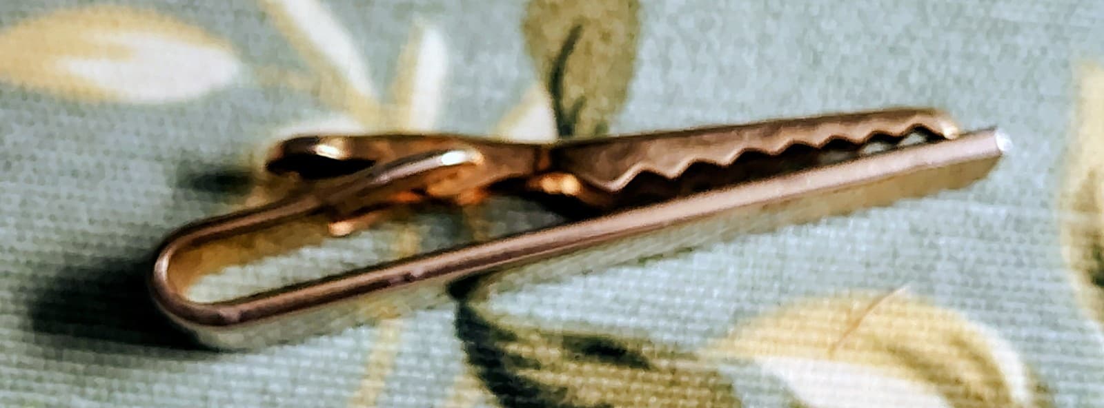4 Vintage Gold Tie Clips, Swank, Shields - Thumbnail 8