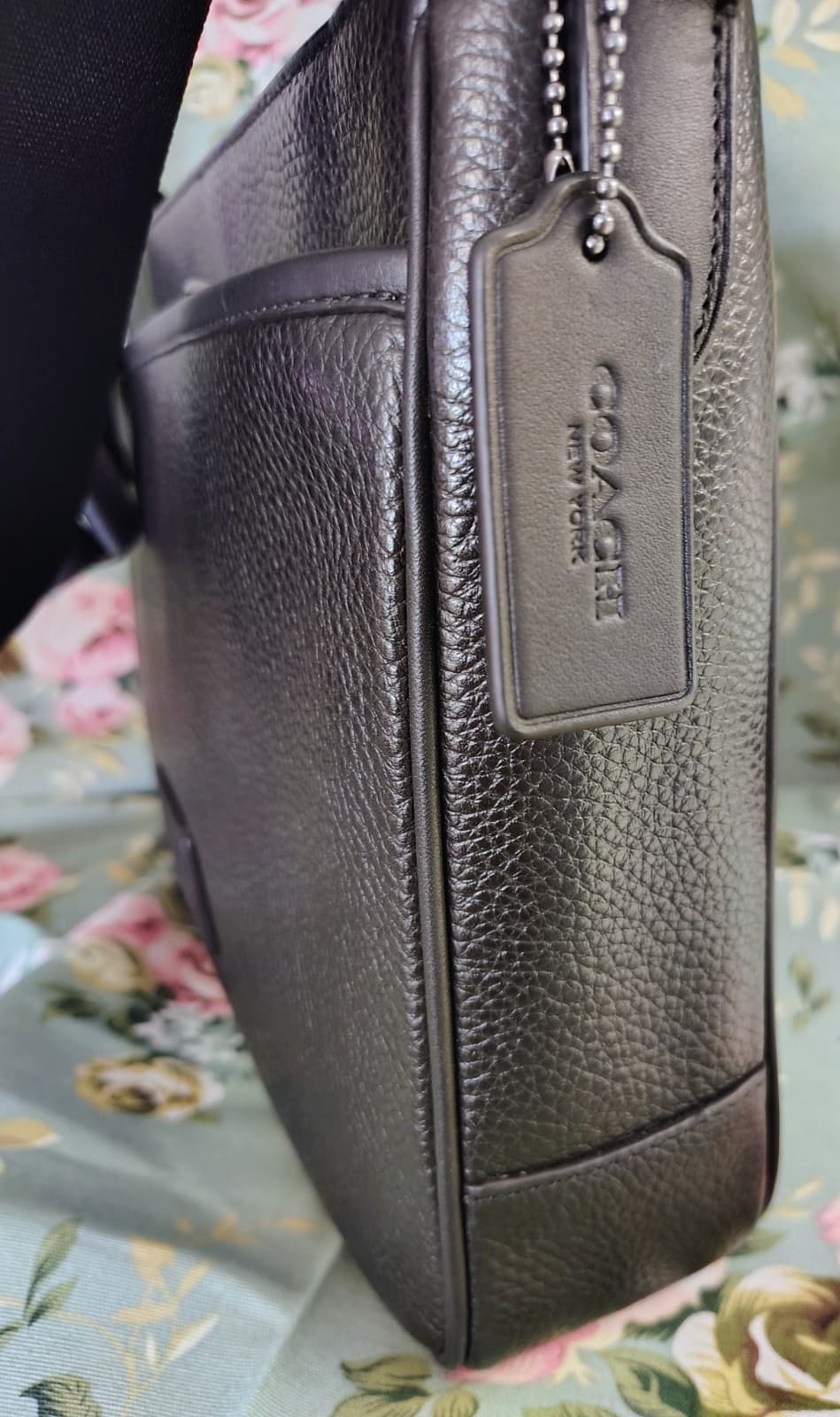 NWT Coach District Crossbody bag, black refined pebble leather, MSRP $378 - Thumbnail 15