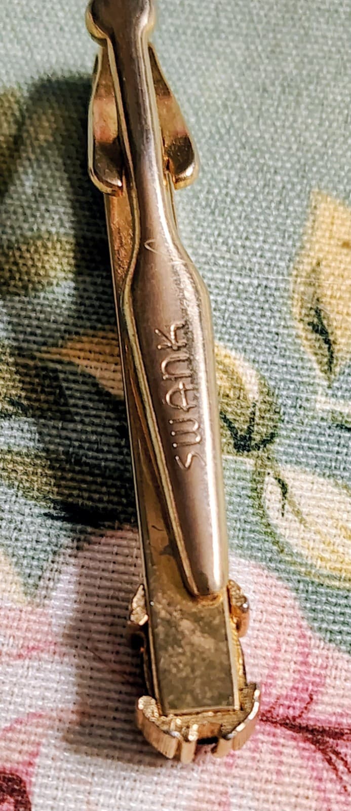 4 Vintage Gold Tie Clips, Swank, Shields - Thumbnail 3