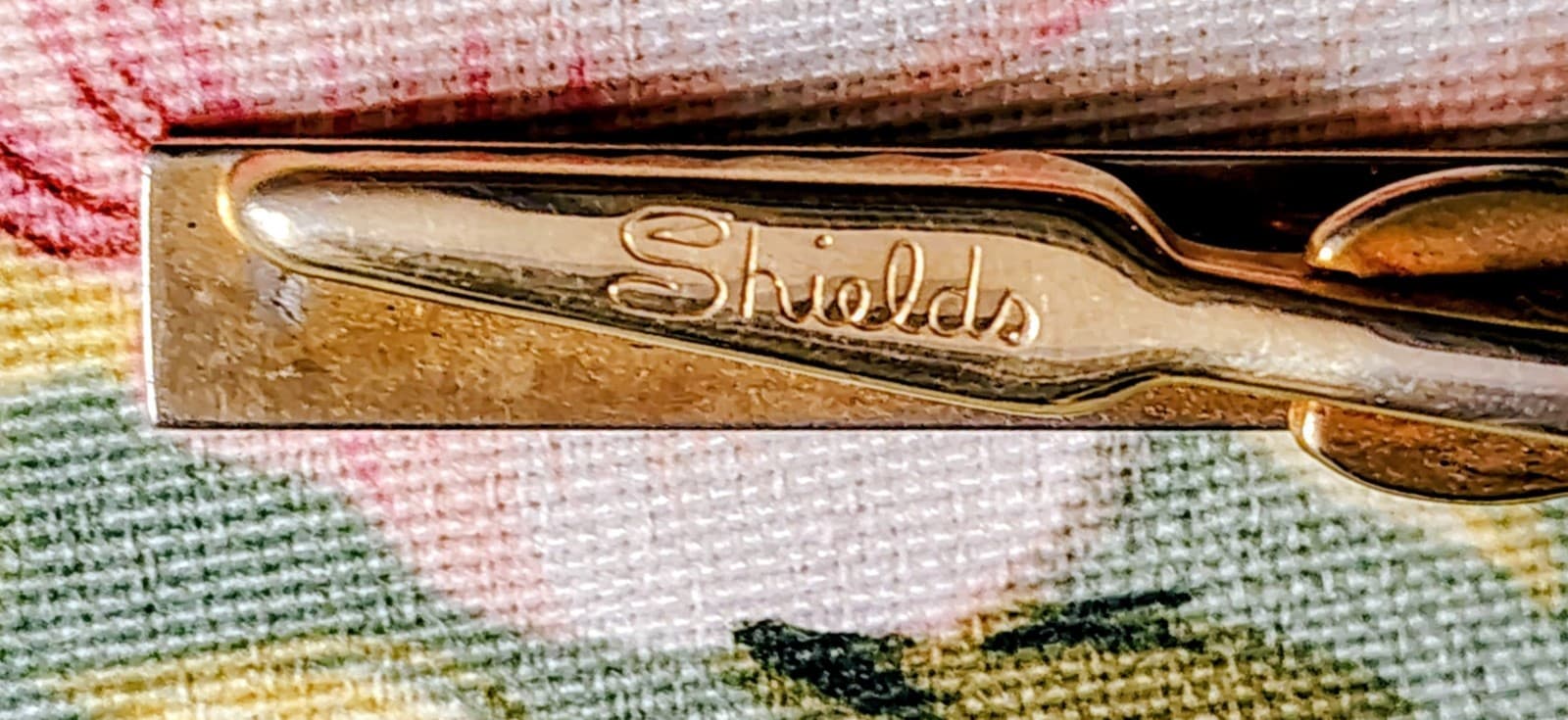 4 Vintage Gold Tie Clips, Swank, Shields - Thumbnail 9