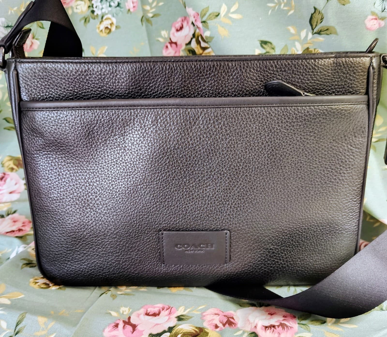 NWT Coach District Crossbody bag, black refined pebble leather, MSRP $378 - Thumbnail 3