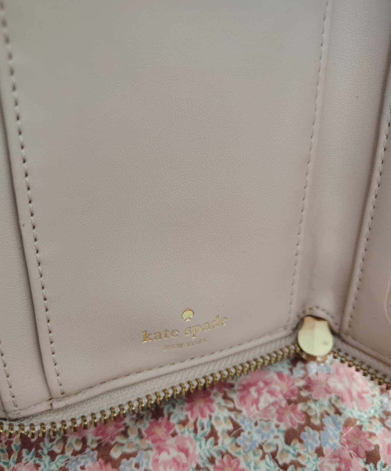 Kate Spade New York Grove Street Ivory Peppled Leather Double Wallet - Thumbnail 7