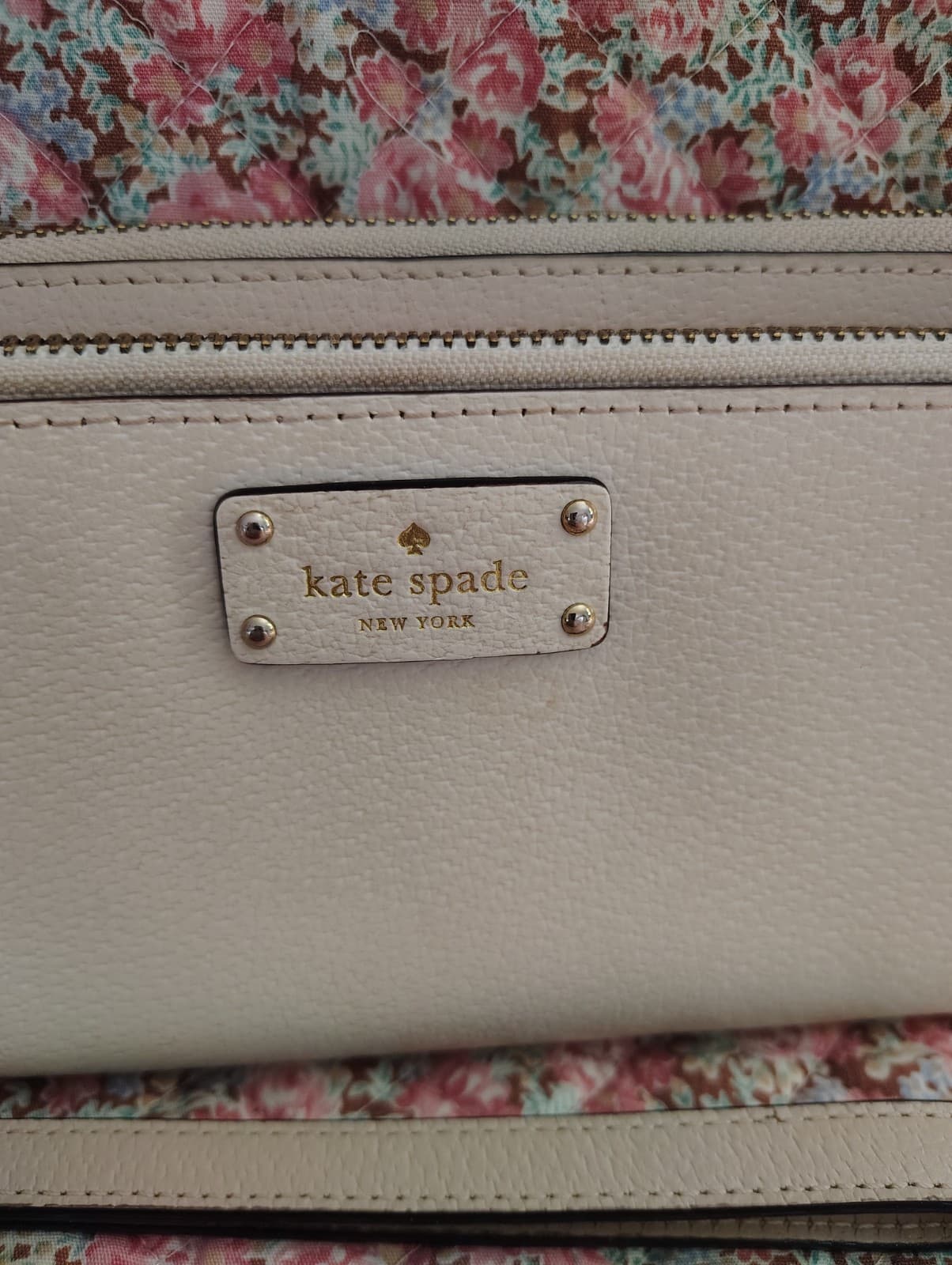 Kate Spade New York Grove Street Ivory Peppled Leather Double Wallet - Thumbnail 10
