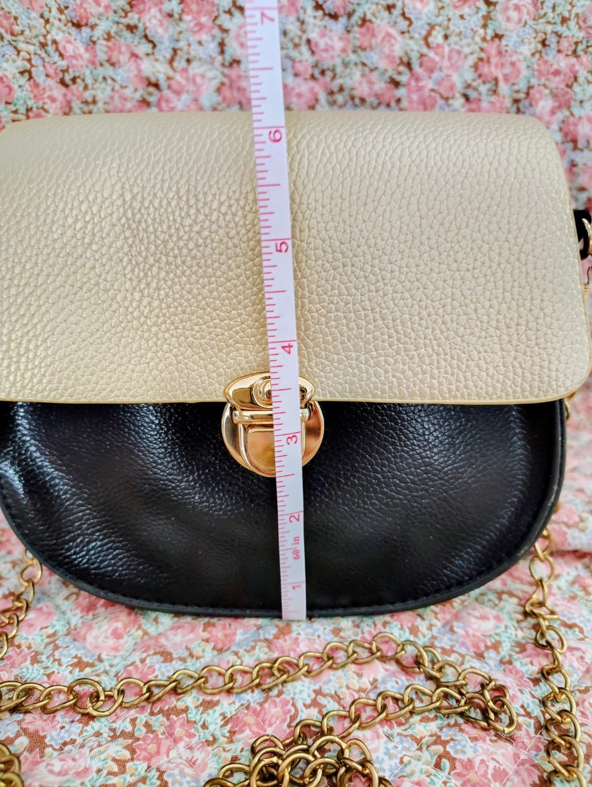 Saddle Bag Shoulder Bag, Gold Chain, Purse, Clutch - Thumbnail 12