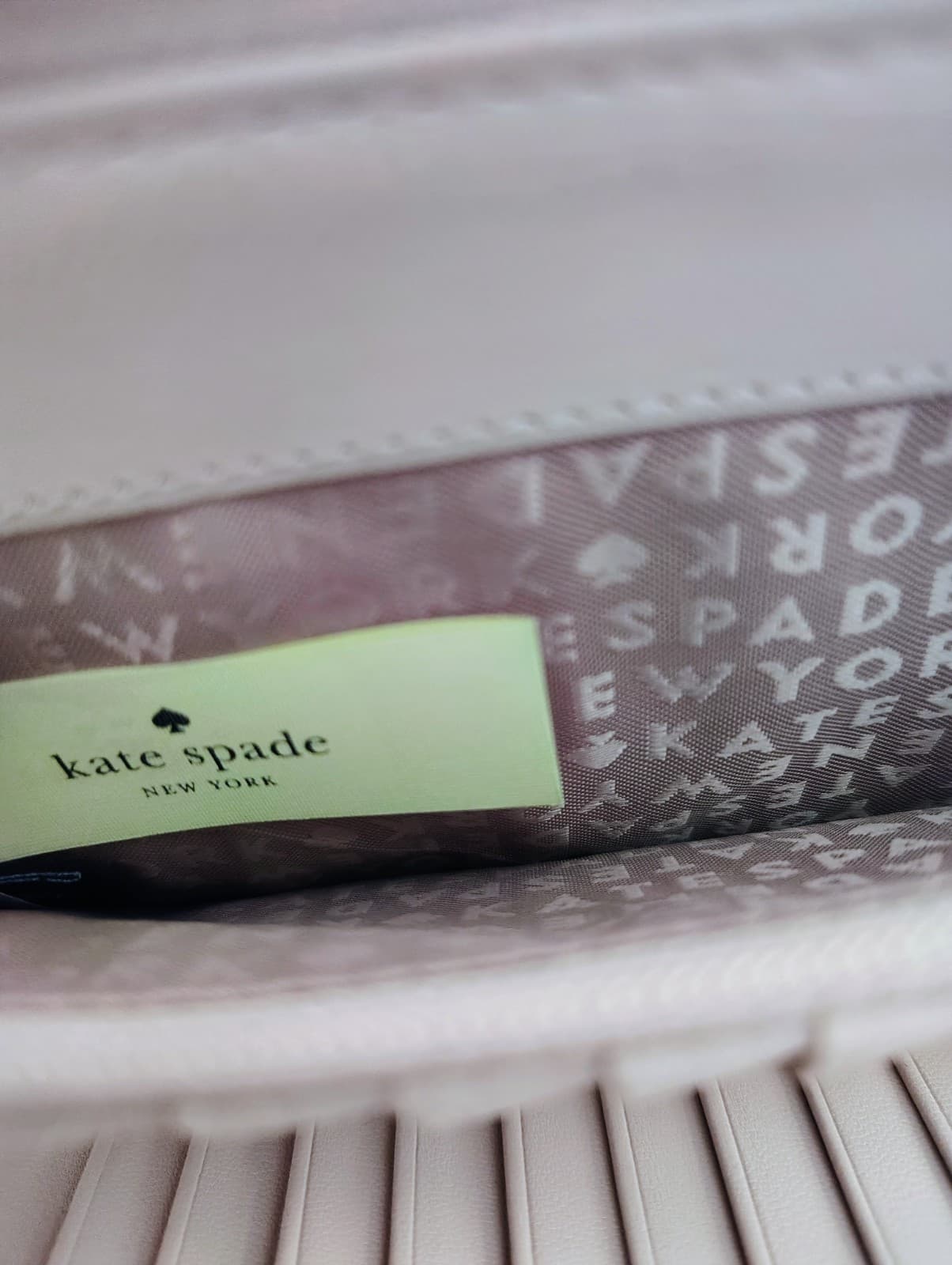 Kate Spade New York Grove Street Ivory Peppled Leather Double Wallet - Thumbnail 8