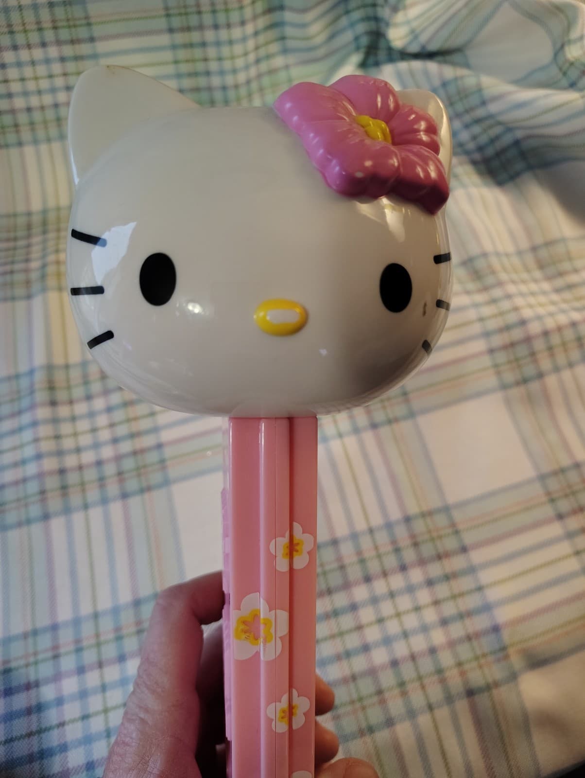 Hello Kitty Giant Pez Dispenser Pink Flower Collectible Cartoon Character - Thumbnail 2