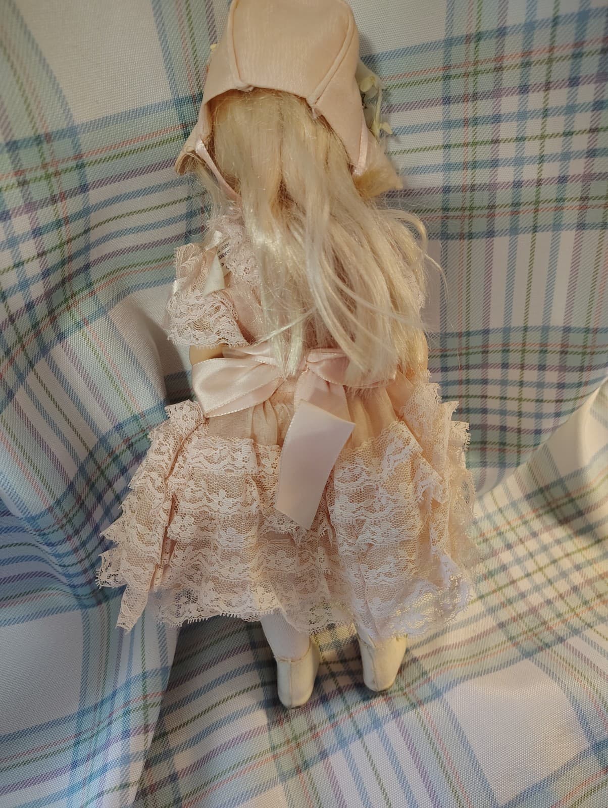 Madame Alexander Renoir Artist Doll 12in Blonde Hair Pink Lace Dress Floral Hat - Thumbnail 7