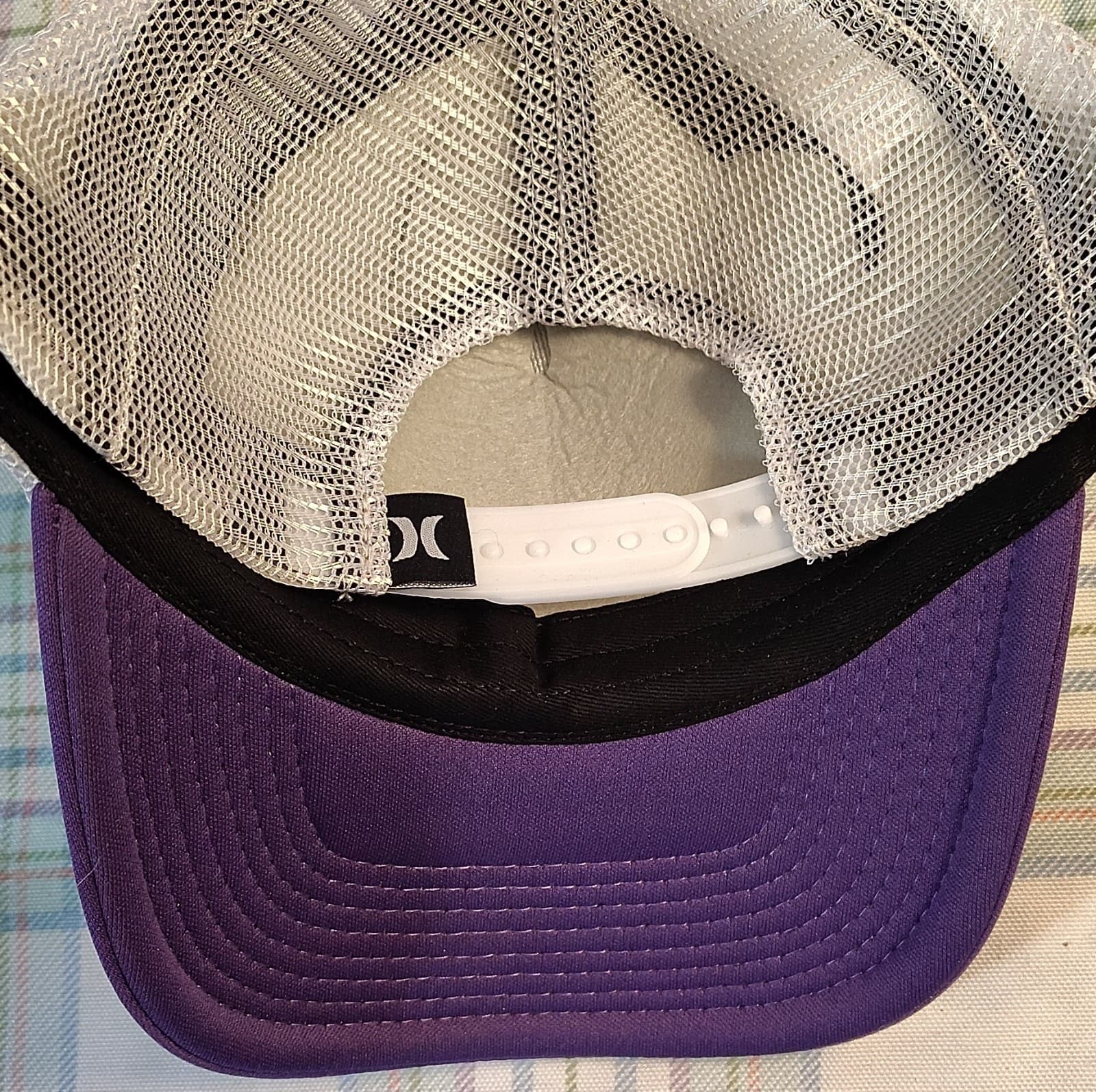 Hurley Icon Trucker Hat Purple White Mesh Back Adjustable One Size Men - Thumbnail 5