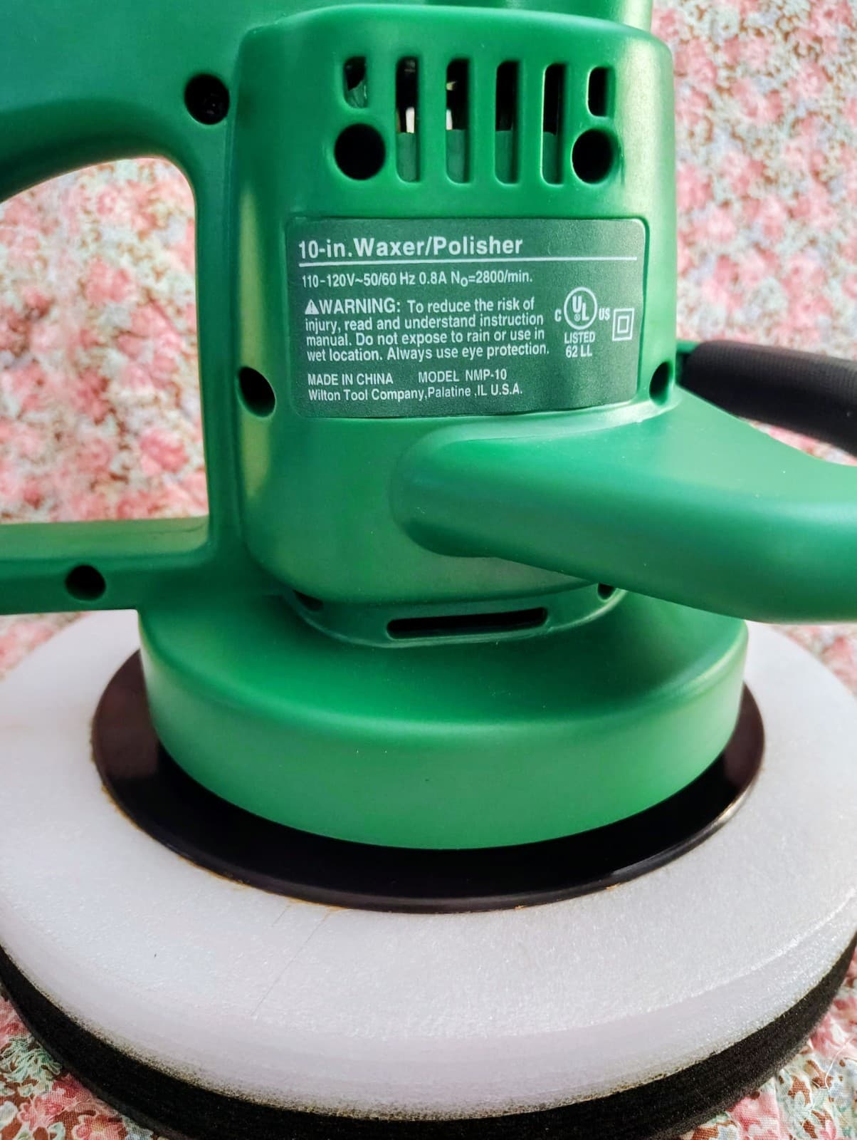 Turtle Wax Green 10" Random Orbital Waxer / Polisher w/Case and Manuel #65003TW - Thumbnail 6