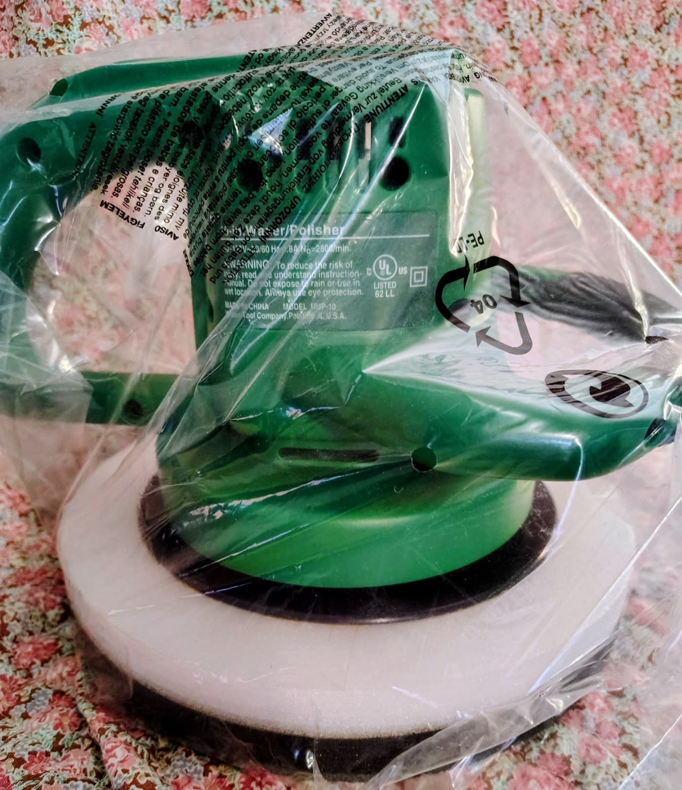 Turtle Wax Green 10" Random Orbital Waxer / Polisher w/Case and Manuel #65003TW - Thumbnail 8