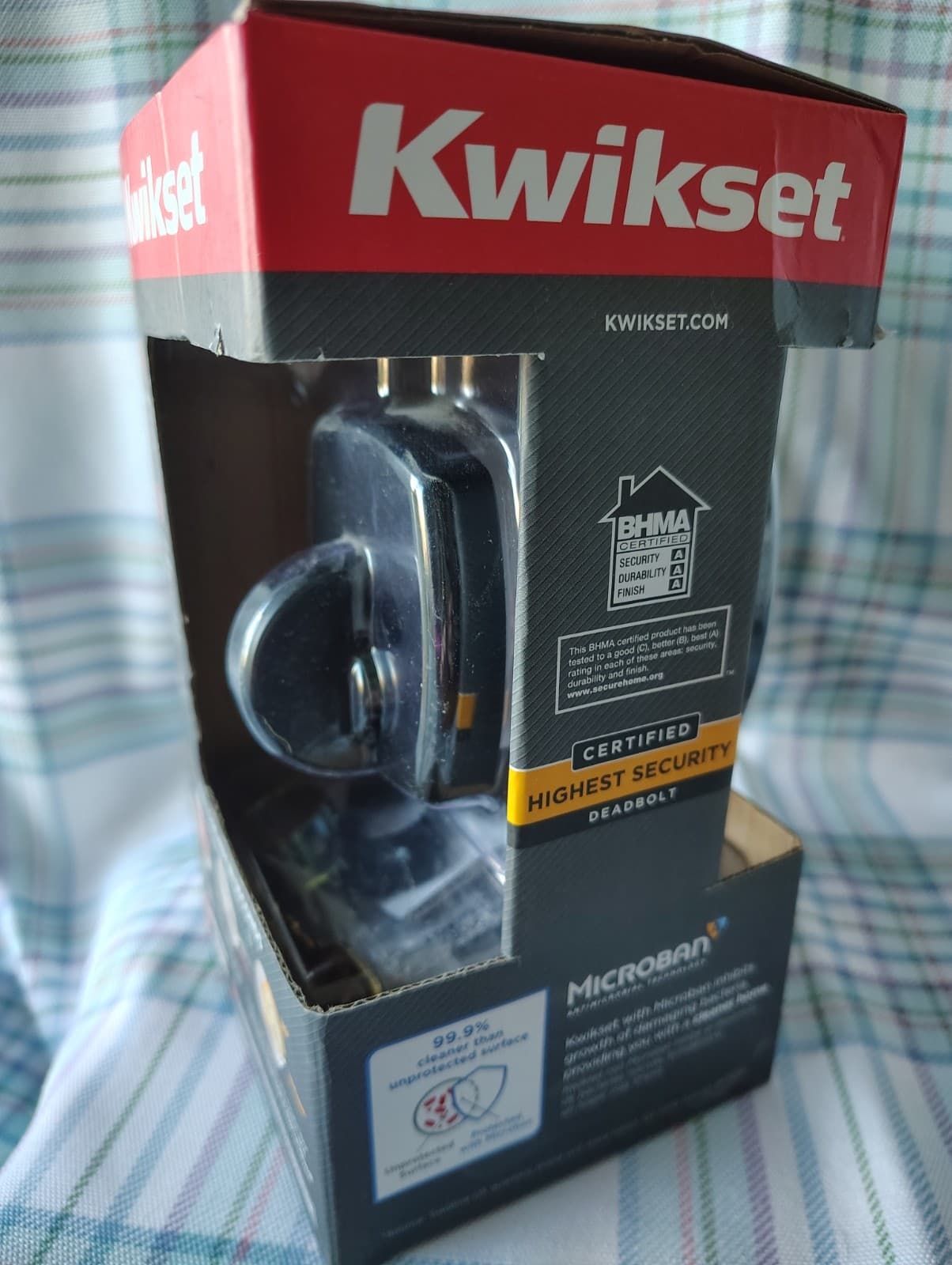 Kwikset Signature Series Deadbolt SmartKey Security Keyed One Side (Black)