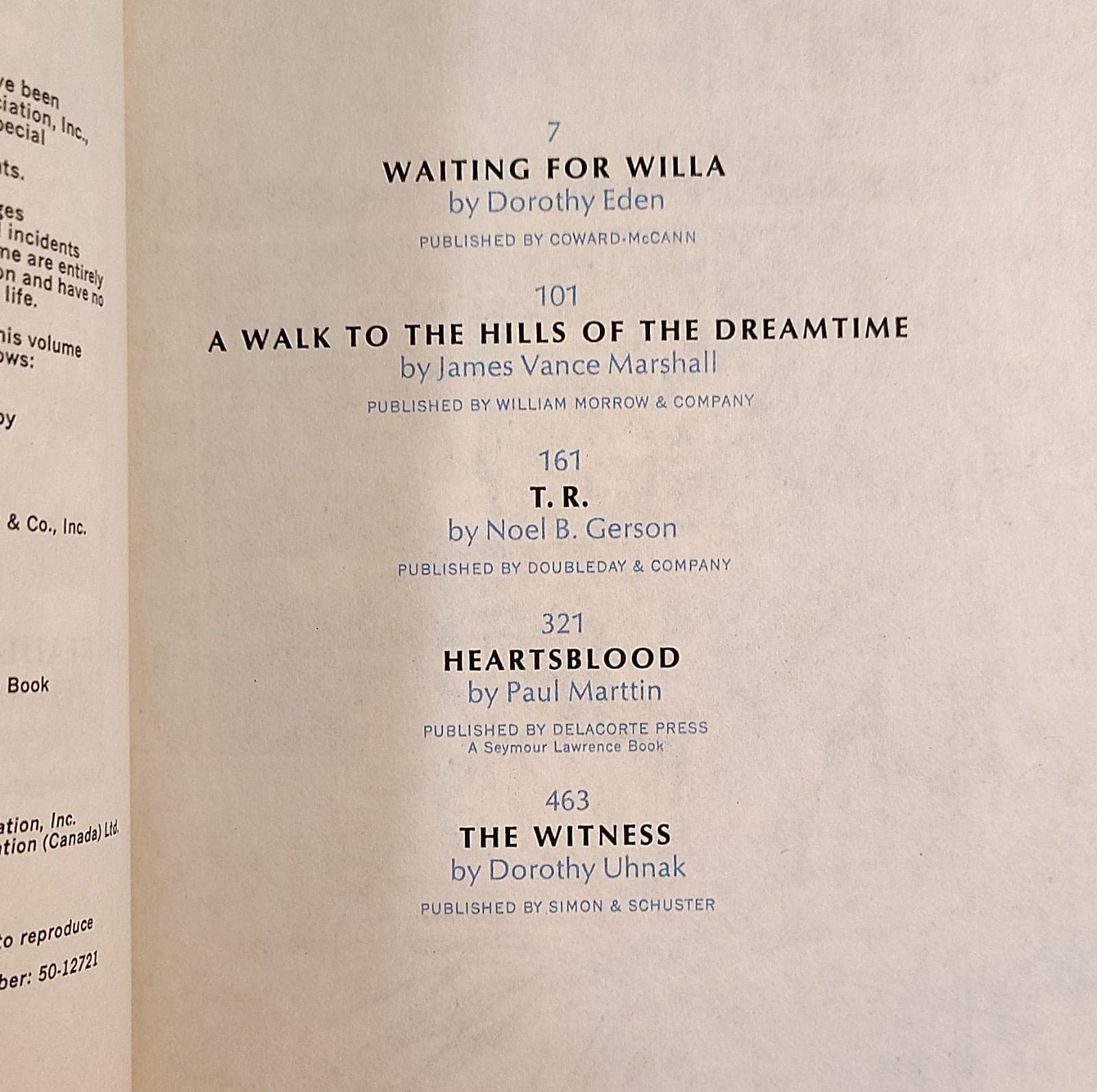 Reader's Digest Condensed Books Vol 1 1970, Hardcover, First Edition, Eden/Mars… - Thumbnail 6