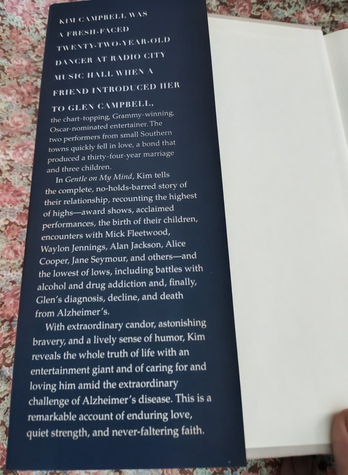 Gentle On My Mind By Kim Campbell, Glen Campbell, Hardcover Book - Thumbnail 3