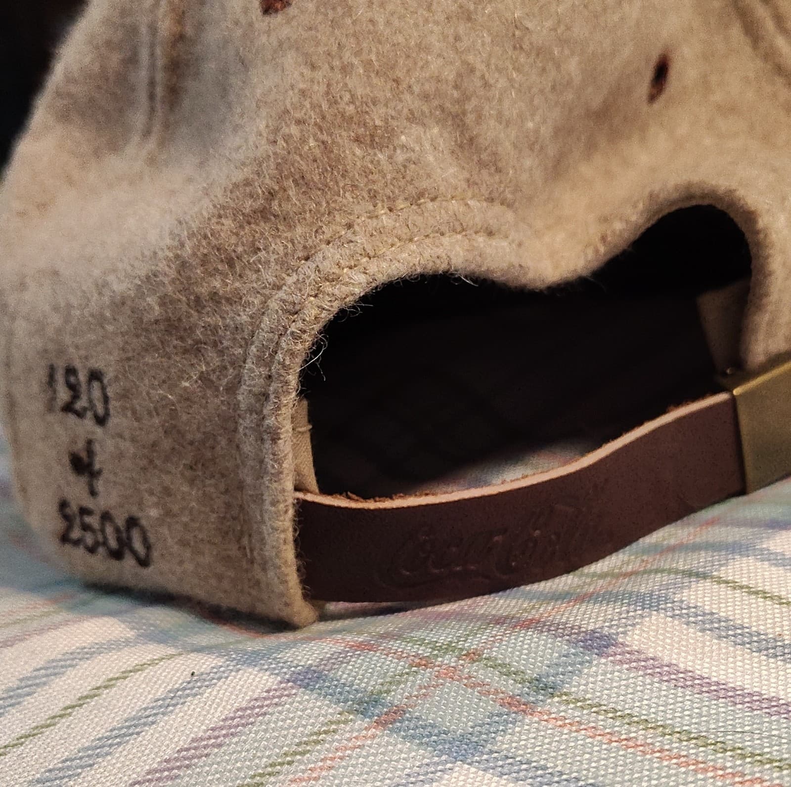 Coca-Cola Limited Edition Brown Beige Wool Suede Hat Original 1996 Soda - Thumbnail 5