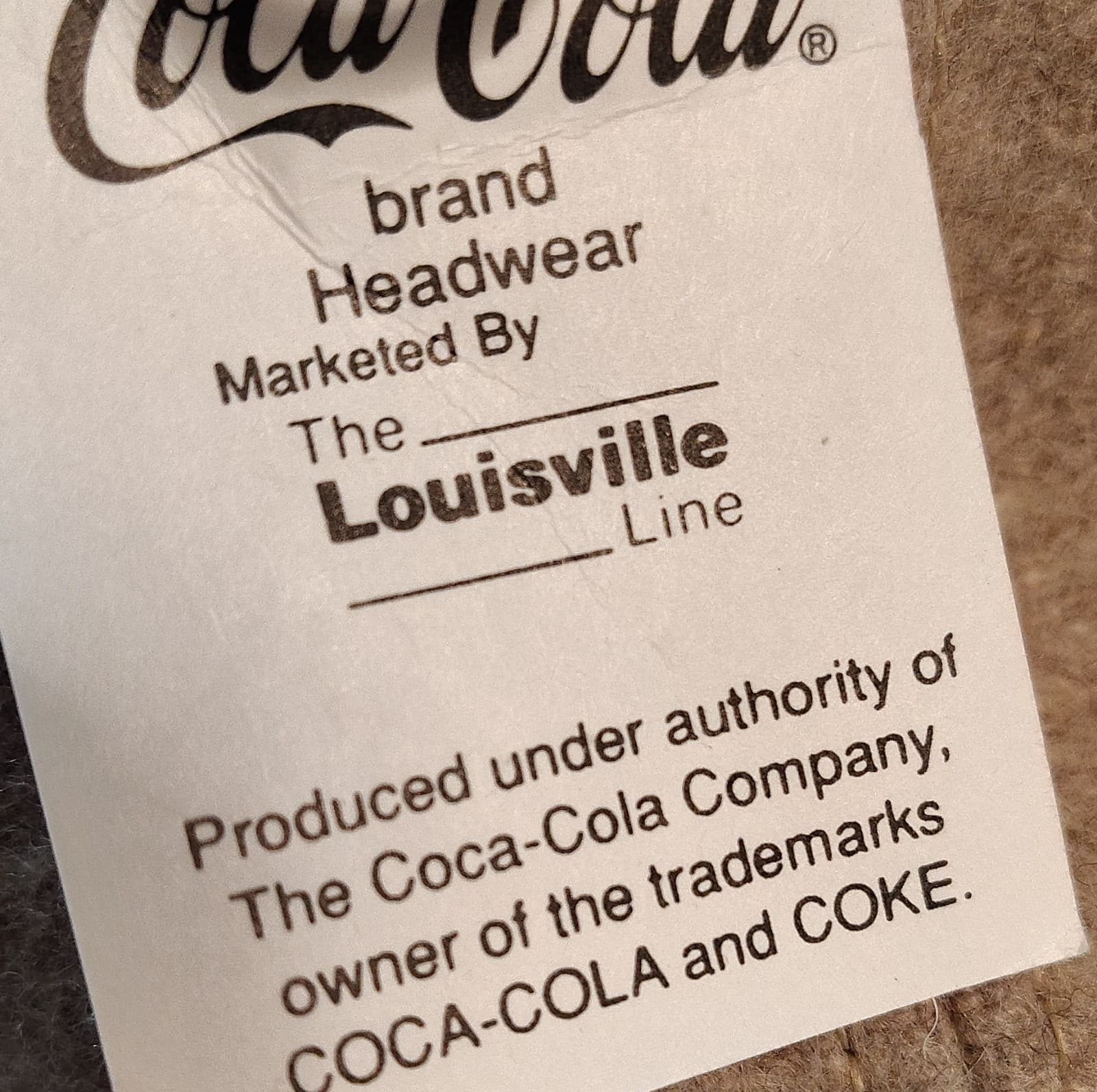 Coca-Cola Limited Edition Brown Beige Wool Suede Hat Original 1996 Soda - Thumbnail 11