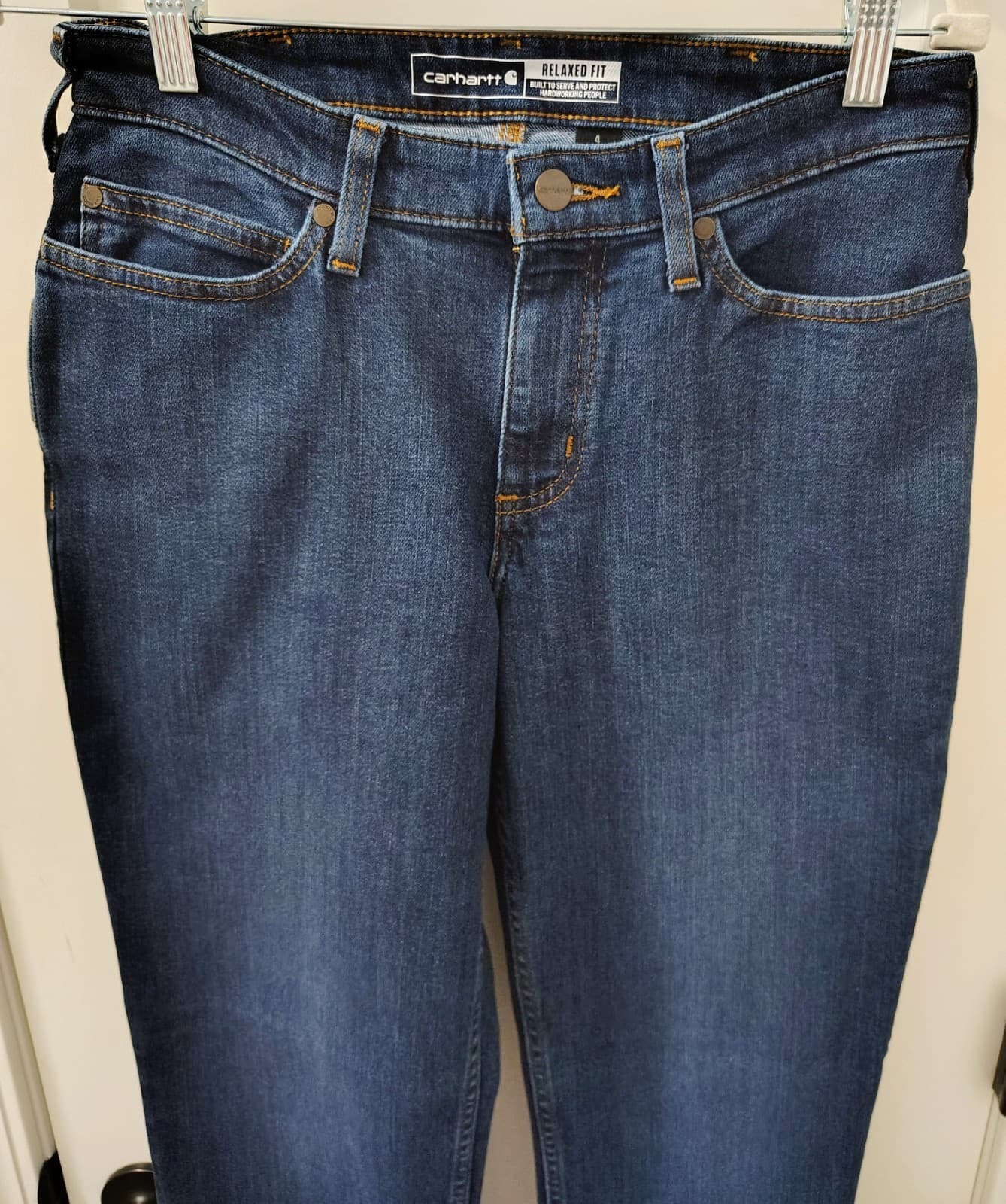 NWT Carhartt Rugged Flex Jeans Women’s Sz 4 Regular Relaxed Fit - Thumbnail 3