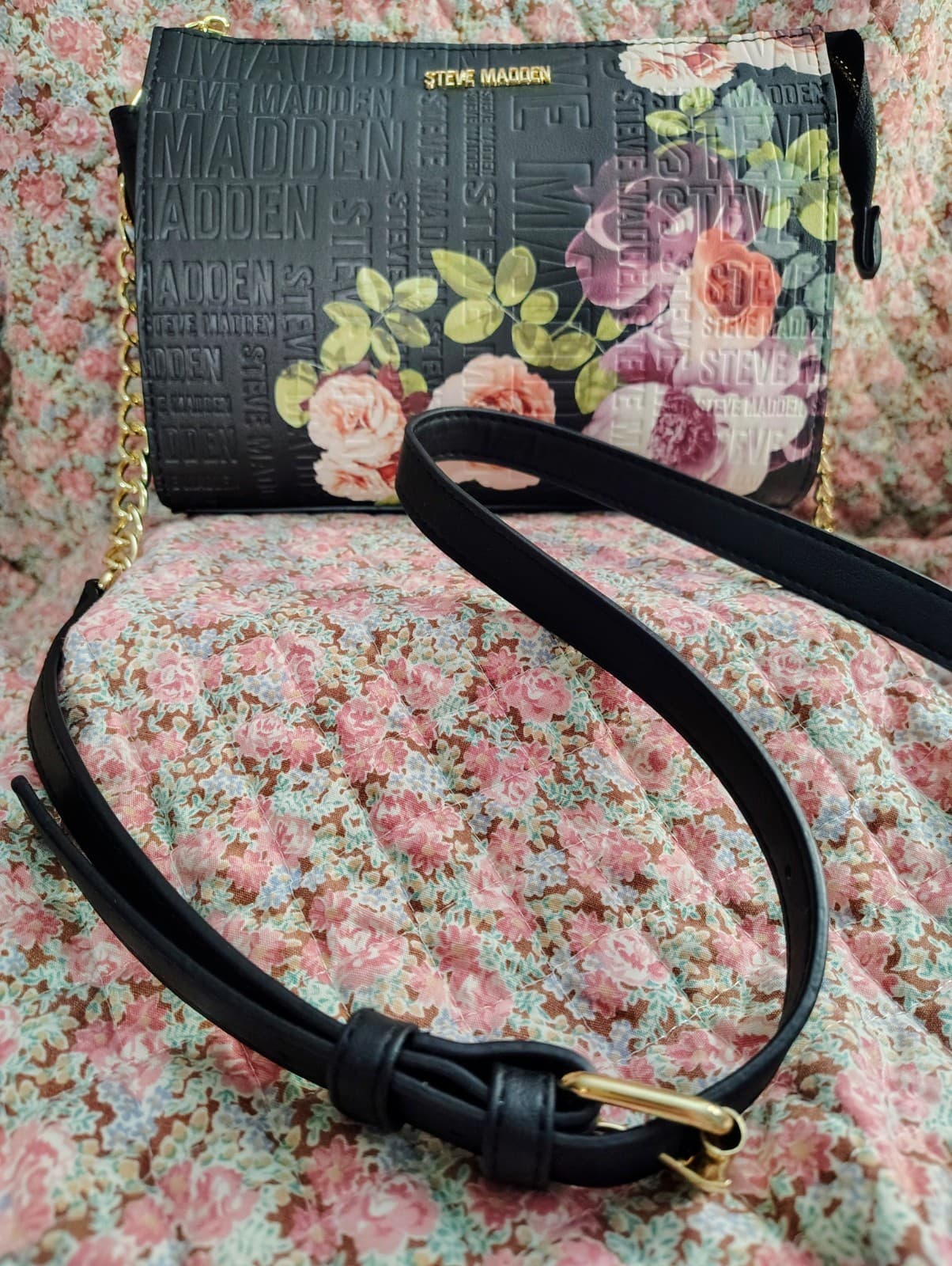 NWOT Steve Madden Floral Roses Crossbody Bag - Thumbnail 11