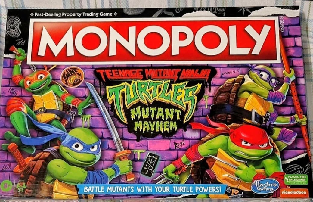 NIB Teenage Mutant Ninja Turtles TMNT Monopoly: Mutant Mayhem Edition Board Game