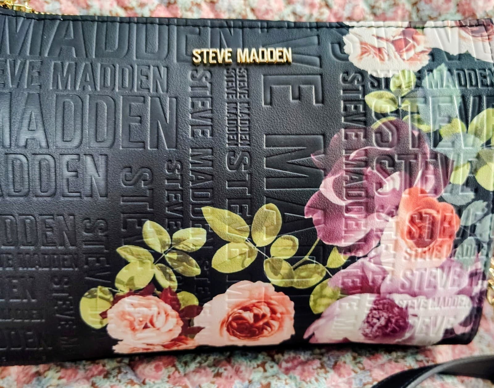 NWOT Steve Madden Floral Roses Crossbody Bag - Thumbnail 3