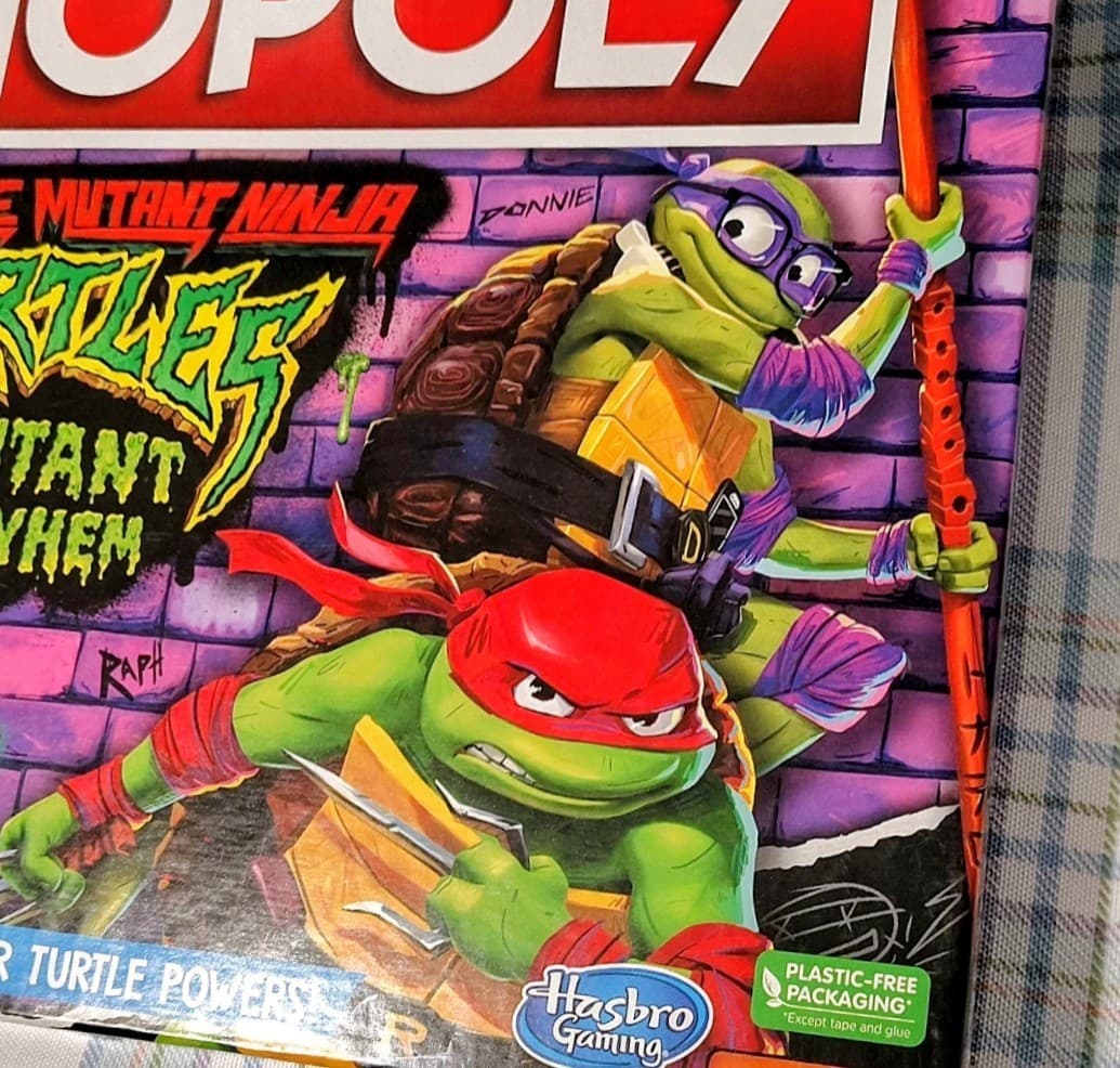 NIB Teenage Mutant Ninja Turtles TMNT Monopoly: Mutant Mayhem Edition Board Game - Thumbnail 3