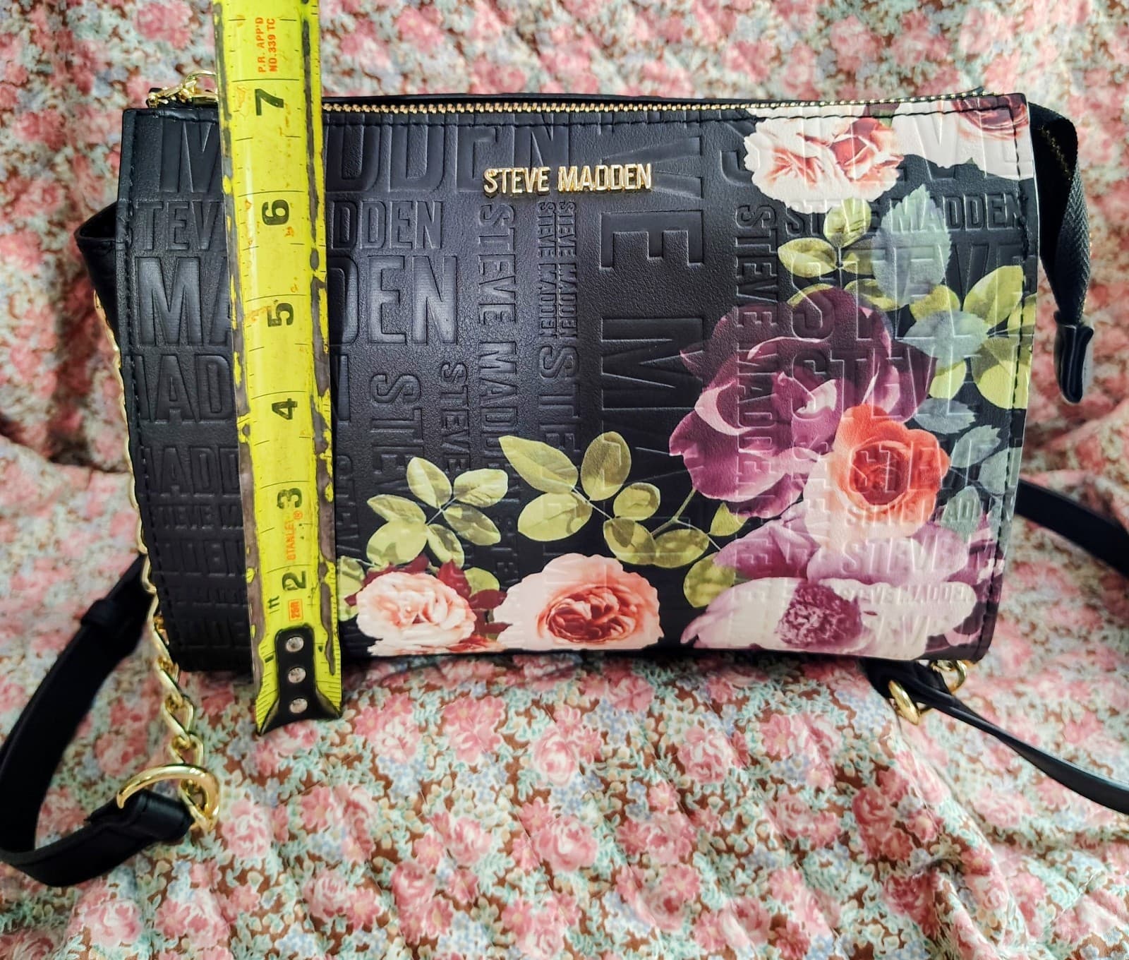 NWOT Steve Madden Floral Roses Crossbody Bag - Thumbnail 16