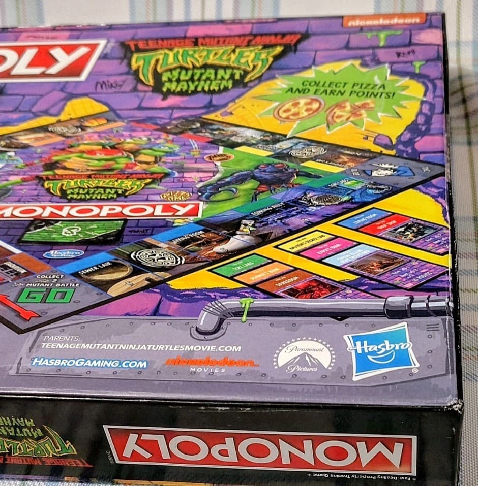 NIB Teenage Mutant Ninja Turtles TMNT Monopoly: Mutant Mayhem Edition Board Game - Thumbnail 5