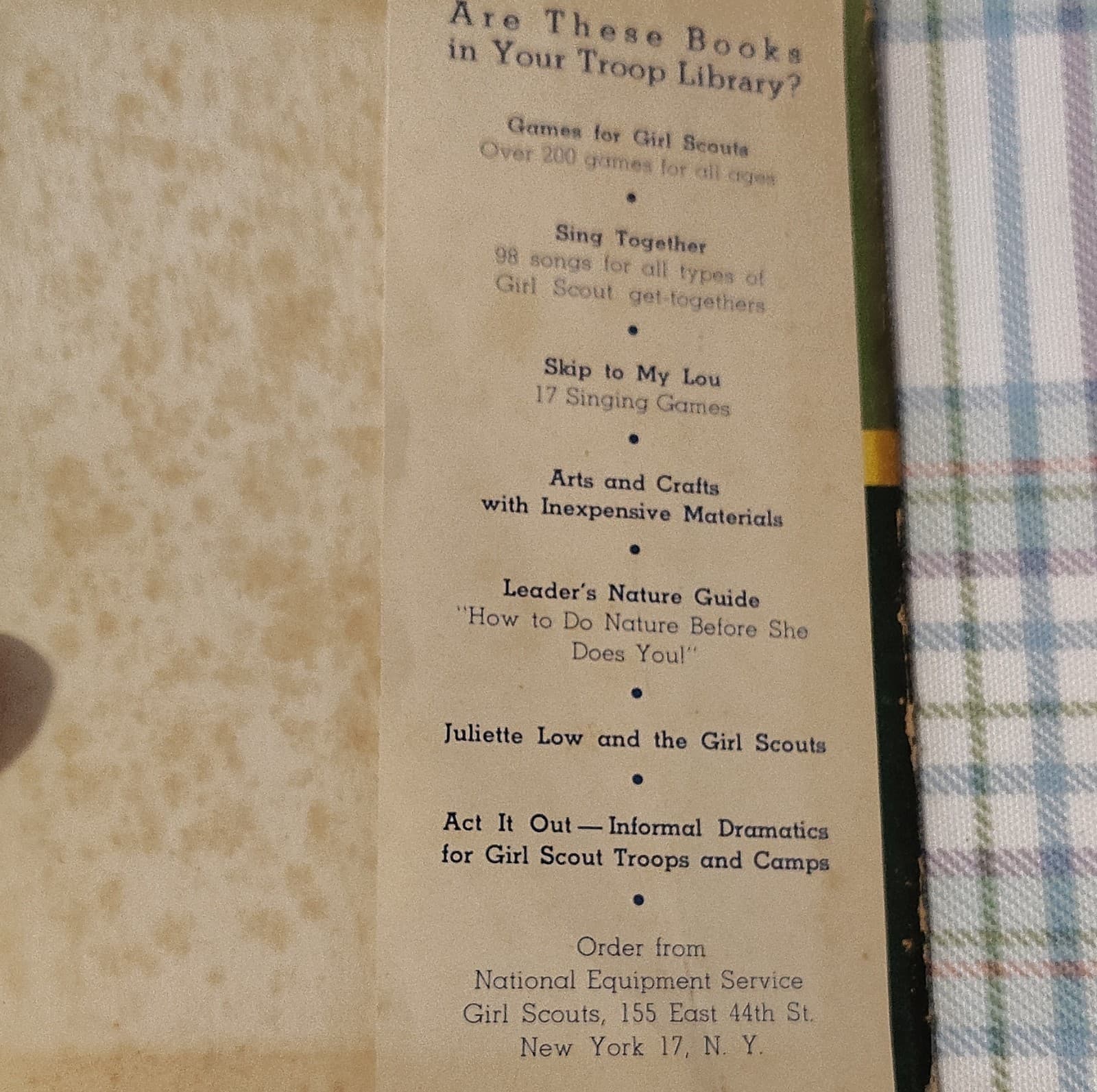 Vintage Girl Scouts Intermediate Program Handbook 1940 Edition - Thumbnail 7