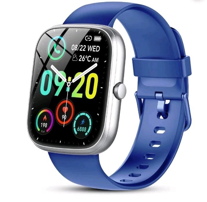 NIB 1.91" HD Screen Smart Bracelet Bluetooth Blue Silicone Multifunctional