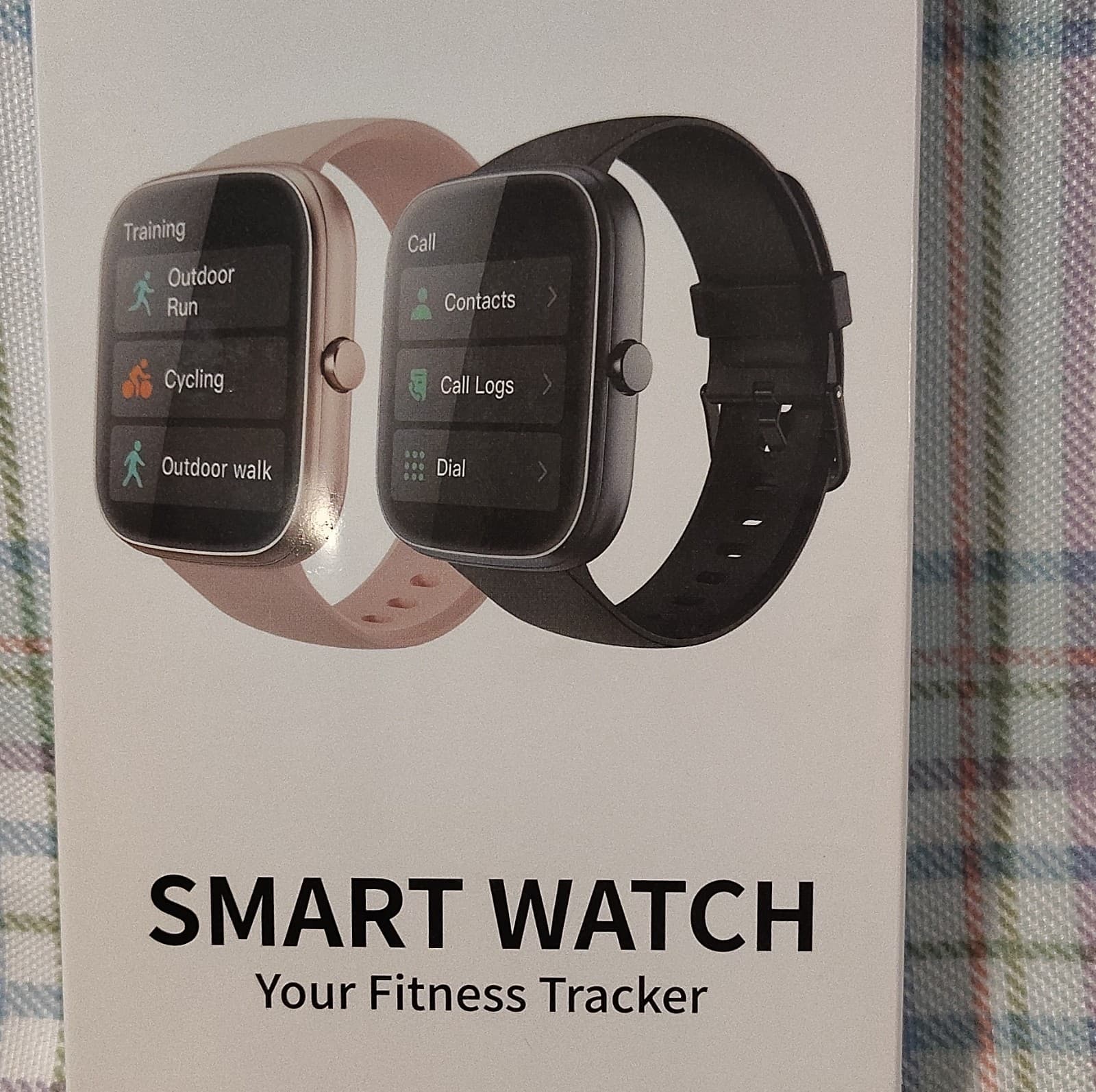 NIB Smart Bracelet 1.91" HD Screen Bluetooth Call Fitness Tracker Black Silicone - Thumbnail 2