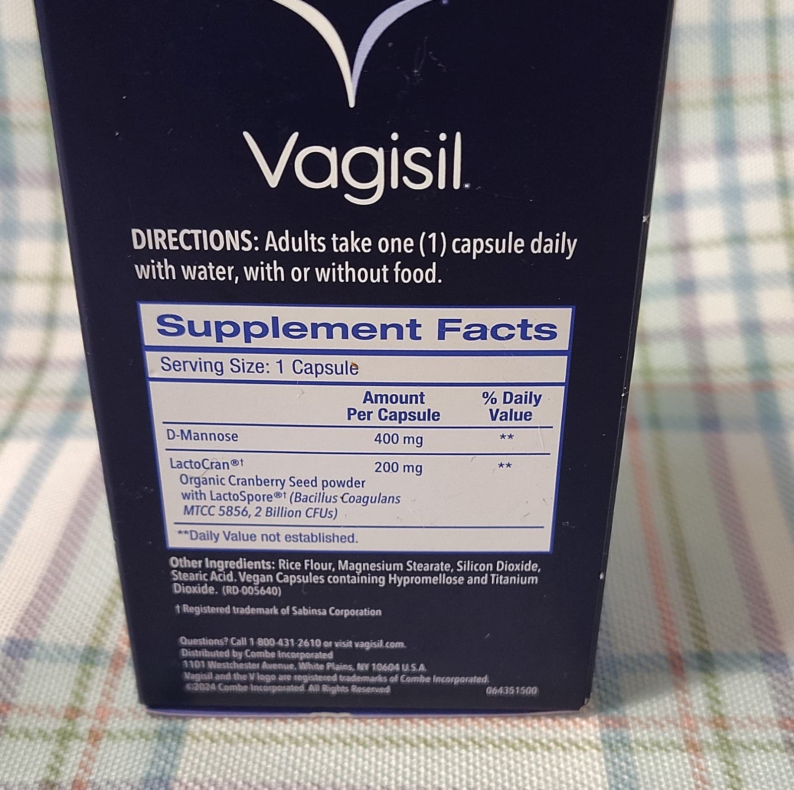 Vagisil Probiotic Oral Supplement Menopause Support D-Mannose 30 Capsules - Thumbnail 4