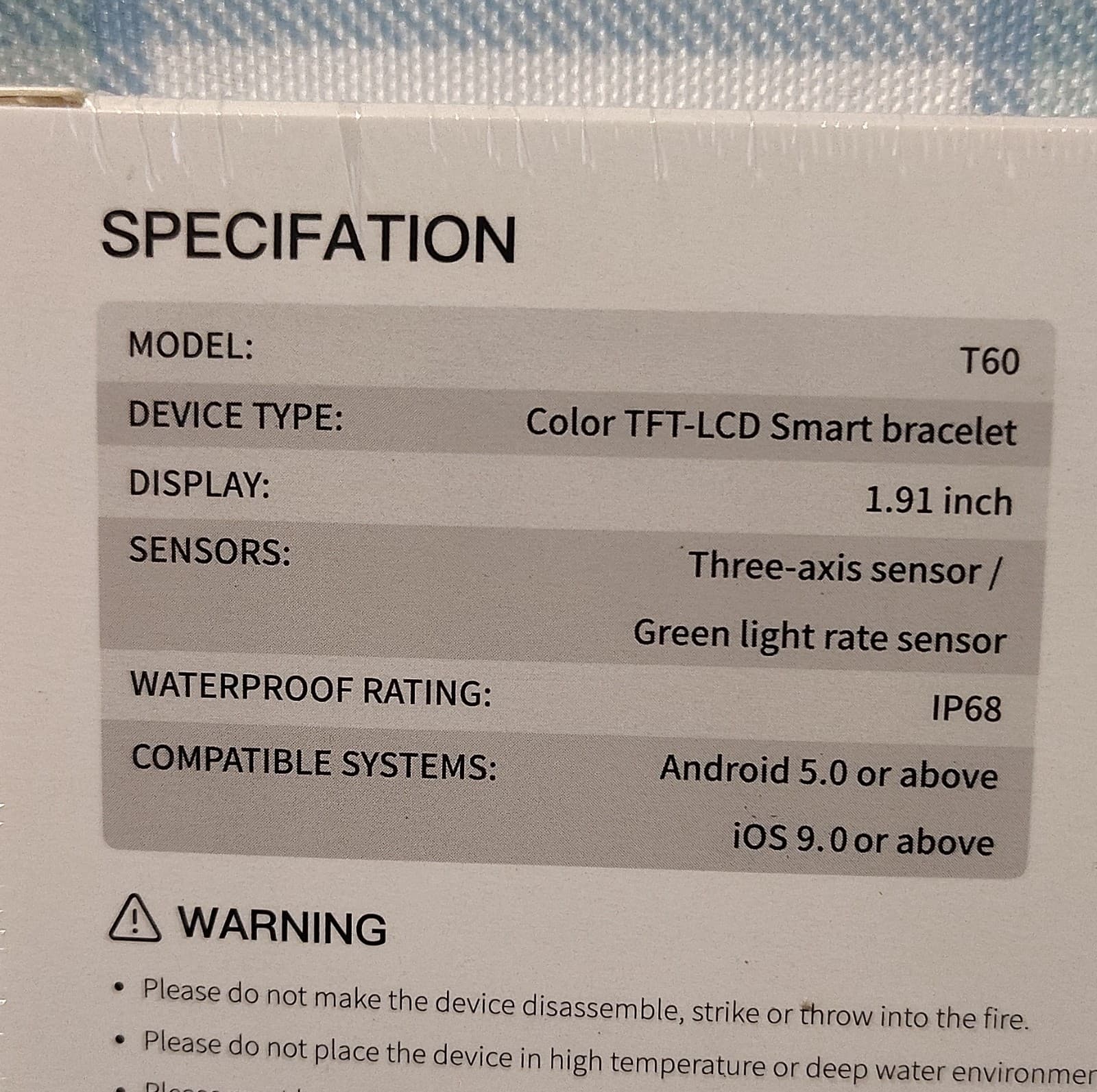 NIB Pink Smart Bracelet 1.91" HD Screen Bluetooth Water-Resistant Android iOS - Thumbnail 11