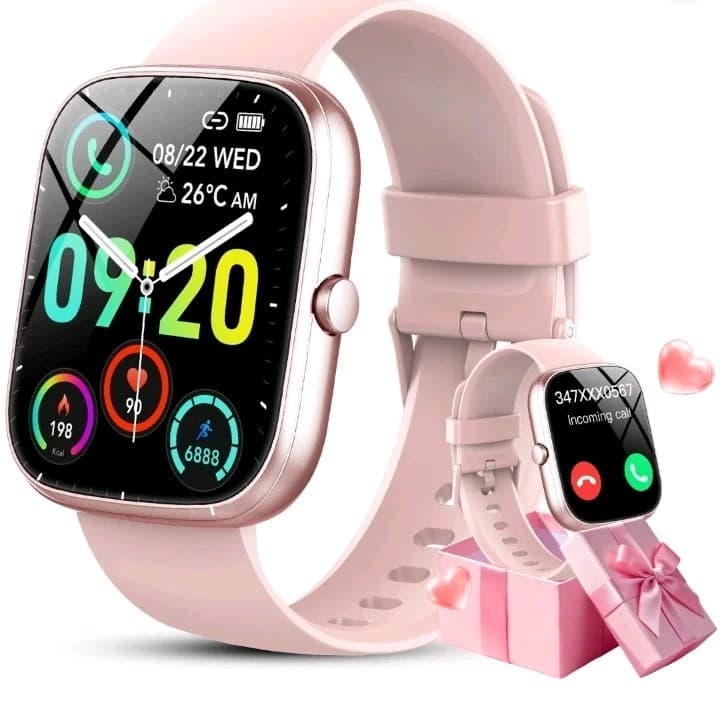 NIB Pink Smart Bracelet 1.91" HD Screen Bluetooth Water-Resistant Android iOS - Thumbnail 7