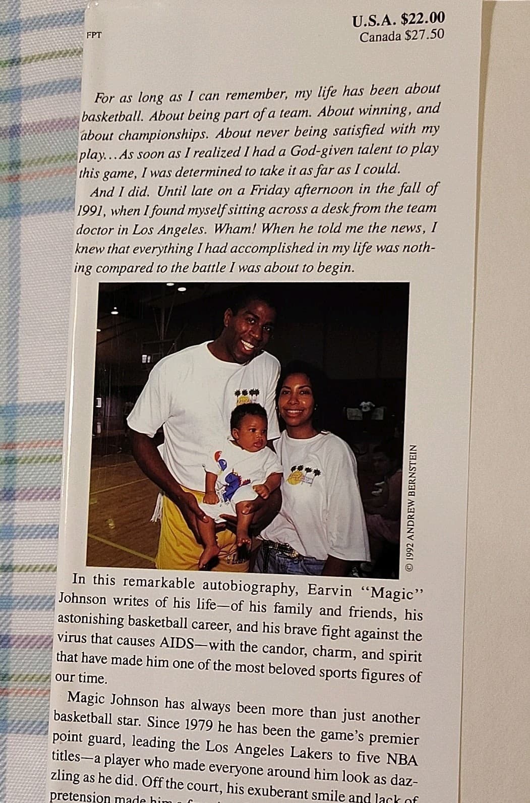My Life by Earvin "Magic" Johnson & William Novak, 1992, Hardcover, First Ed, DJ - Thumbnail 4