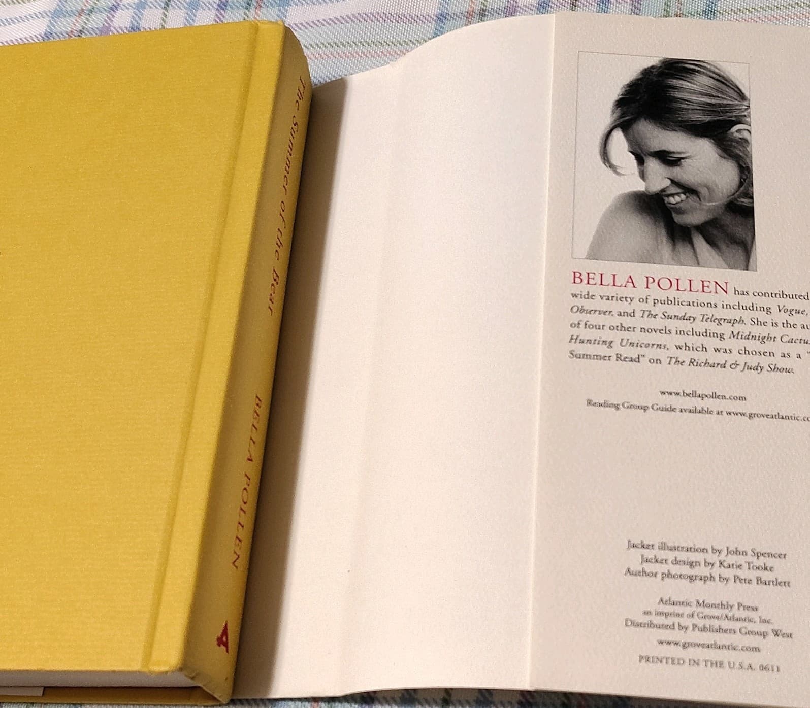 Summer of the Bear by Bella Pollen (2011, Hardcover), 1st Am Ed - Thumbnail 10