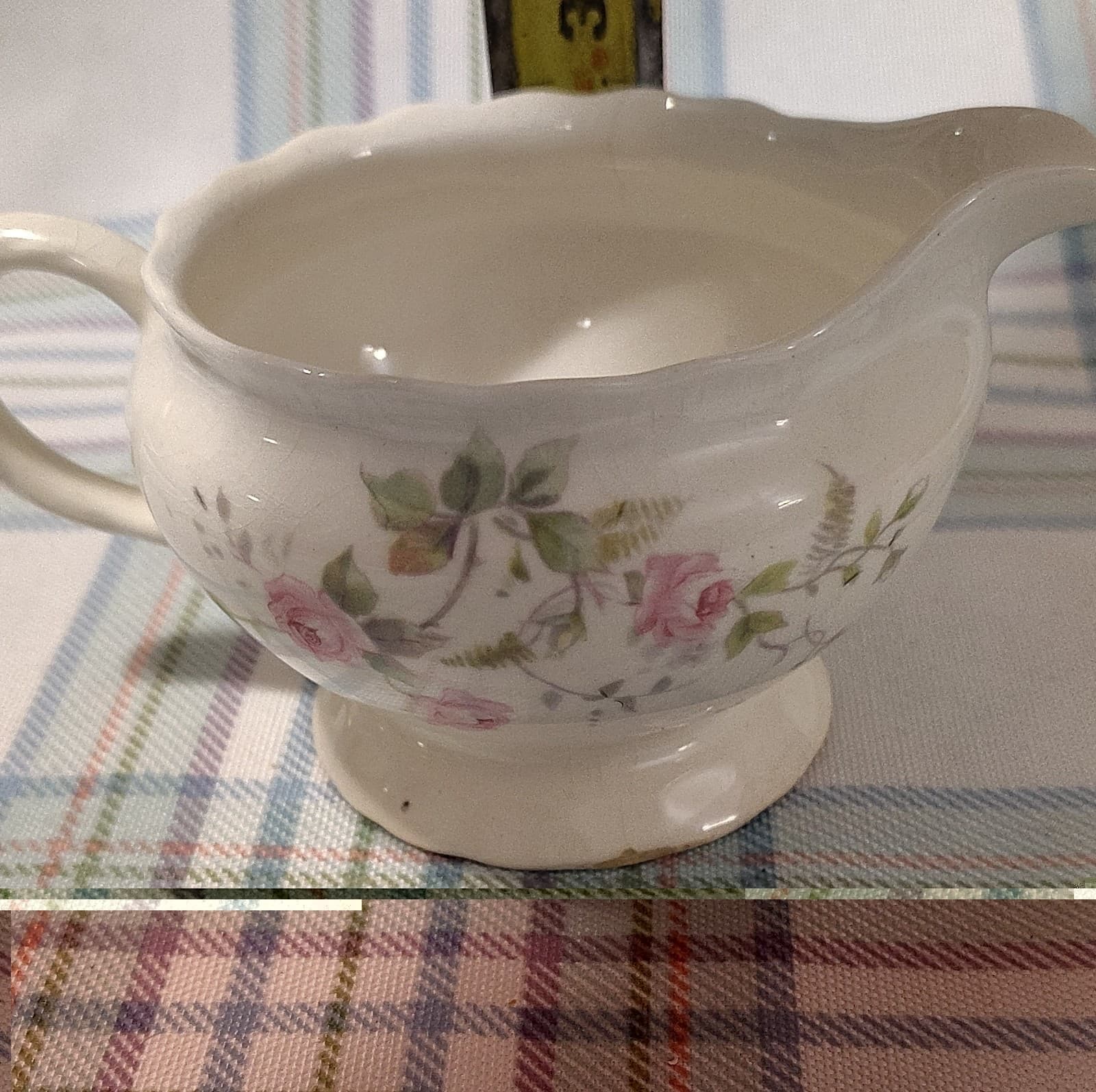 Vintage Pope-Gosser Sterling Rosemont China Creamer Floral Pattern, USA, 3159 - Thumbnail 12
