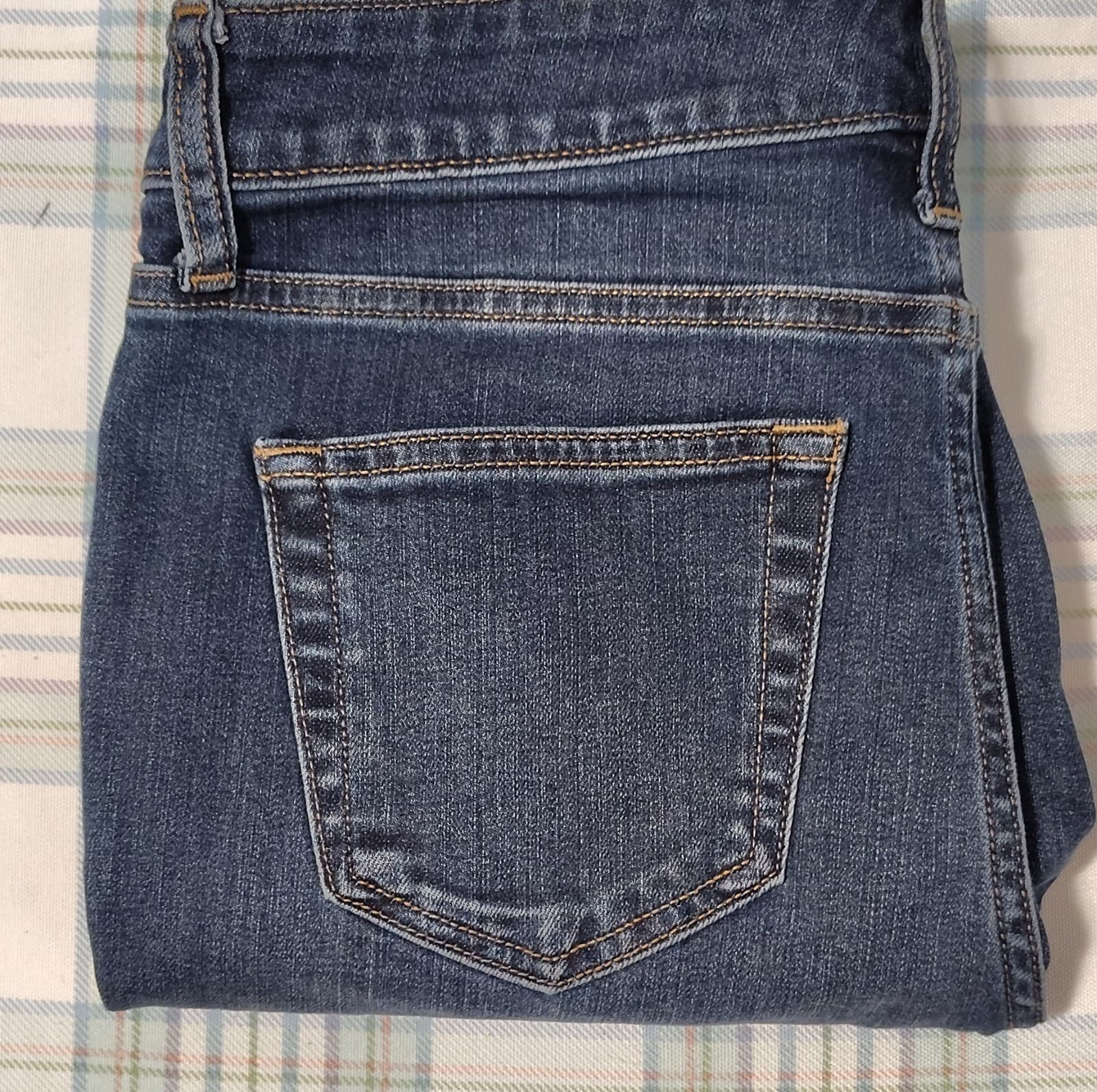 St. John's Bay Womens Straight Leg Blue Denim Jeans Size 4 Regular Fit - Thumbnail 10