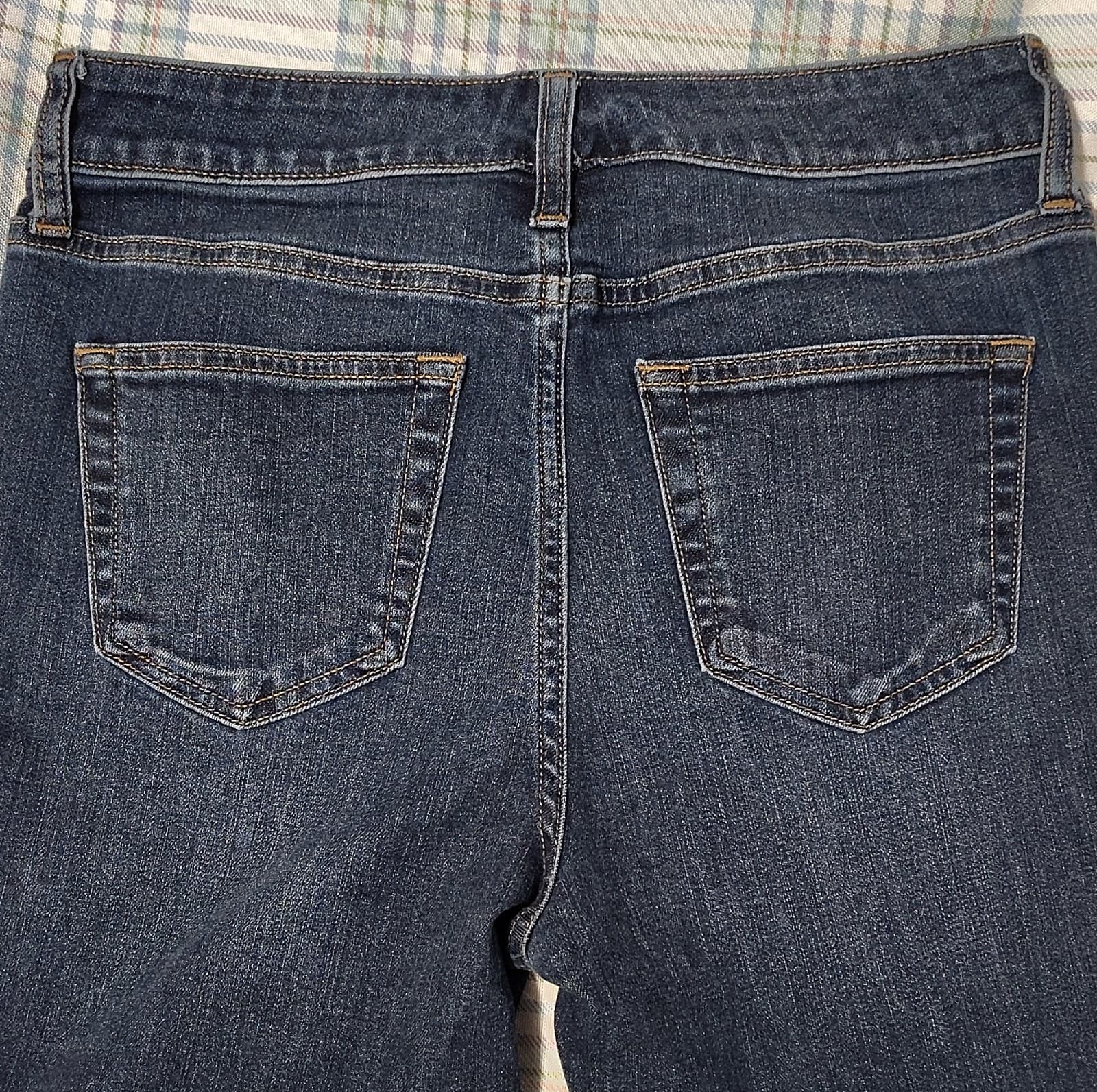 St. John's Bay Womens Straight Leg Blue Denim Jeans Size 4 Regular Fit - Thumbnail 4
