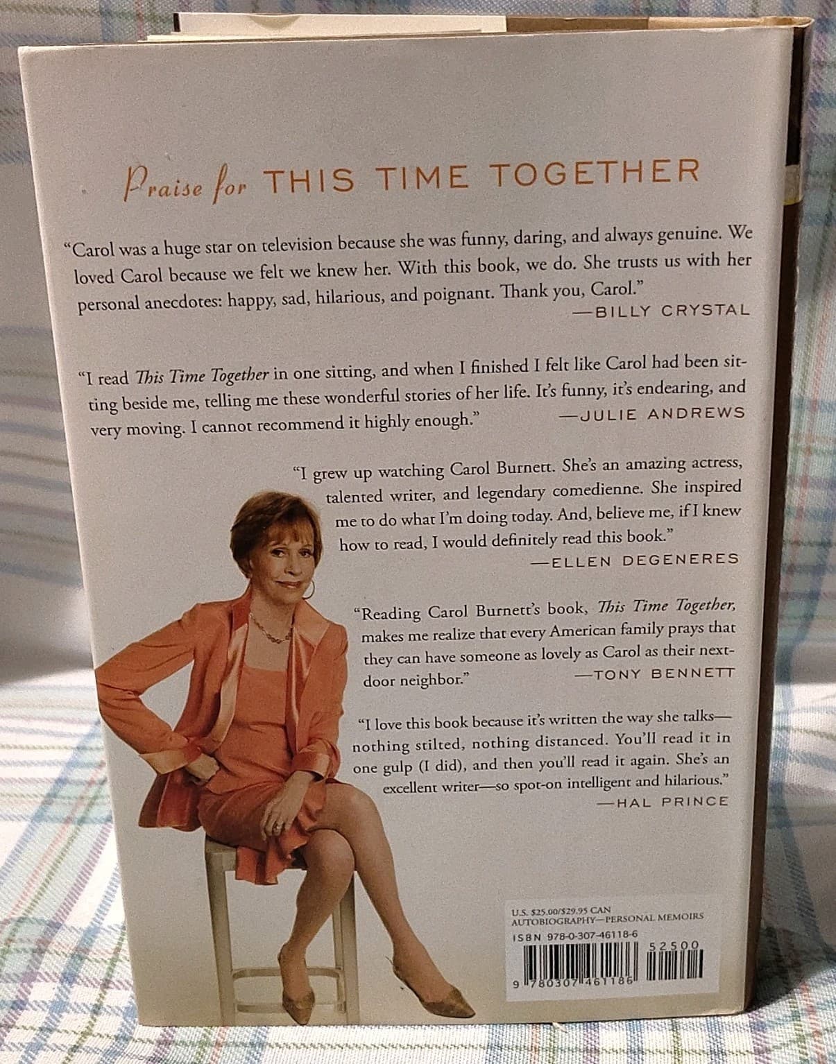 This Time Together: Laughter and Reflection by Carol Burnett, HCo 2010, 1st ed. - Thumbnail 3