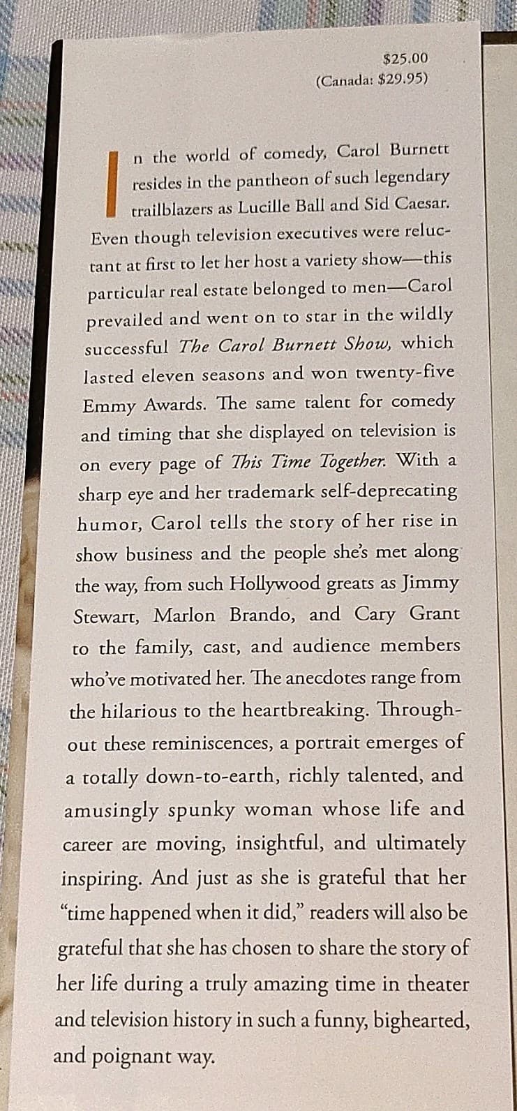 This Time Together: Laughter and Reflection by Carol Burnett, HCo 2010, 1st ed. - Thumbnail 6