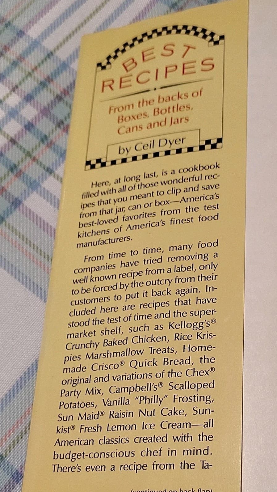 1989 Best Recipes From the Backs of Boxes Bottles Cans by Ceil Dyer Hardcover - Thumbnail 5