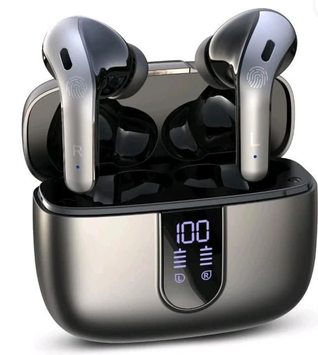Bluetooth 5.4 In-Ear Earbuds 1100 Series Wireless Charge Dual Display Touch IP7