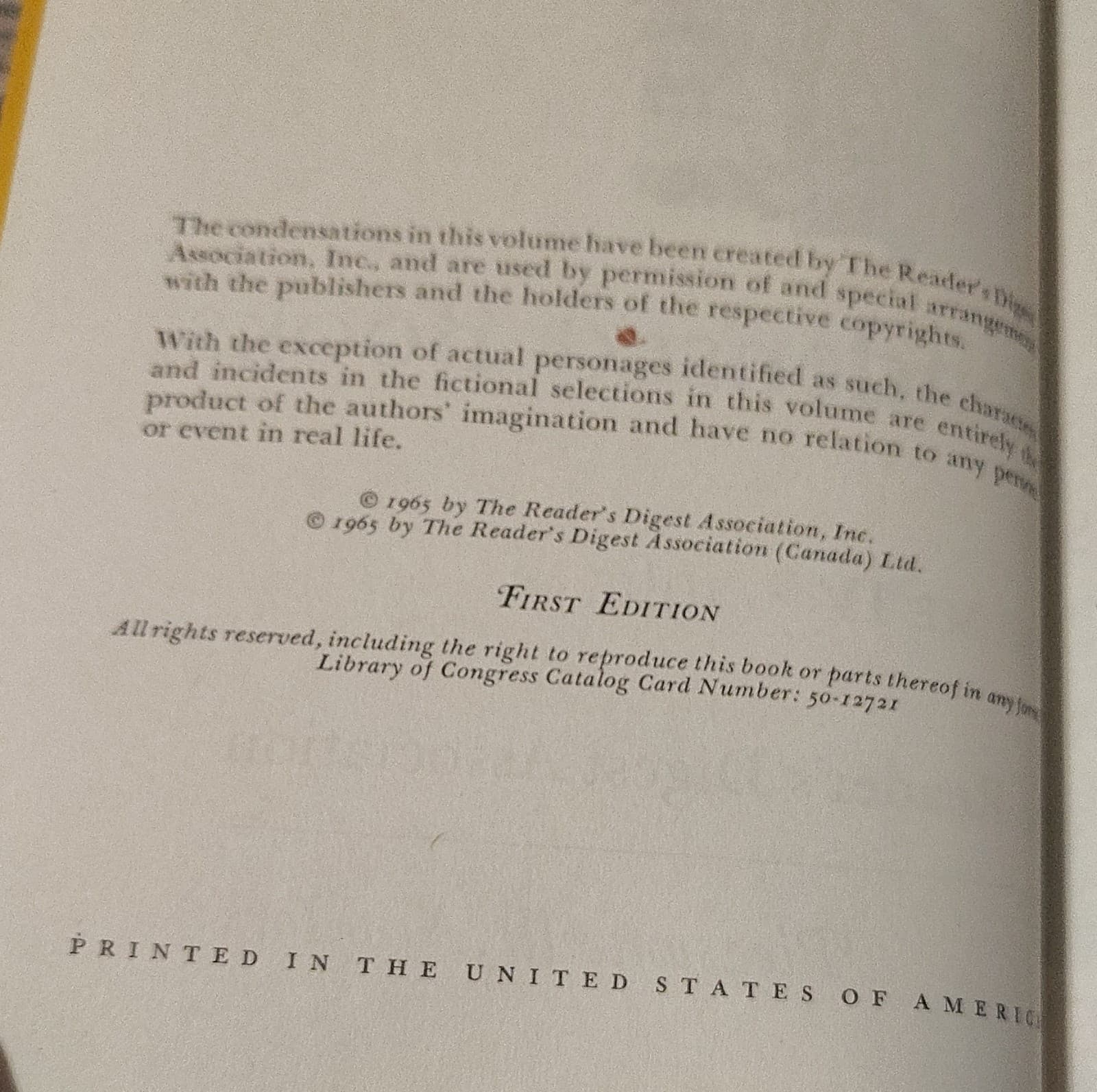 Reader's Digest Condensed Books Volume 4 1965, Hardcover, 1st Ed Ex-Libris - Thumbnail 9