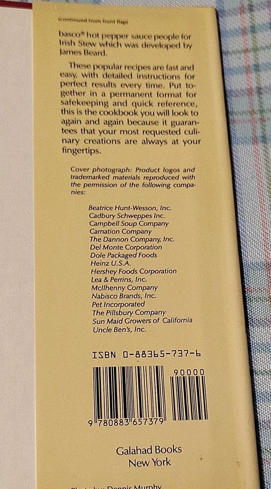 1989 Best Recipes From the Backs of Boxes Bottles Cans by Ceil Dyer Hardcover - Thumbnail 8