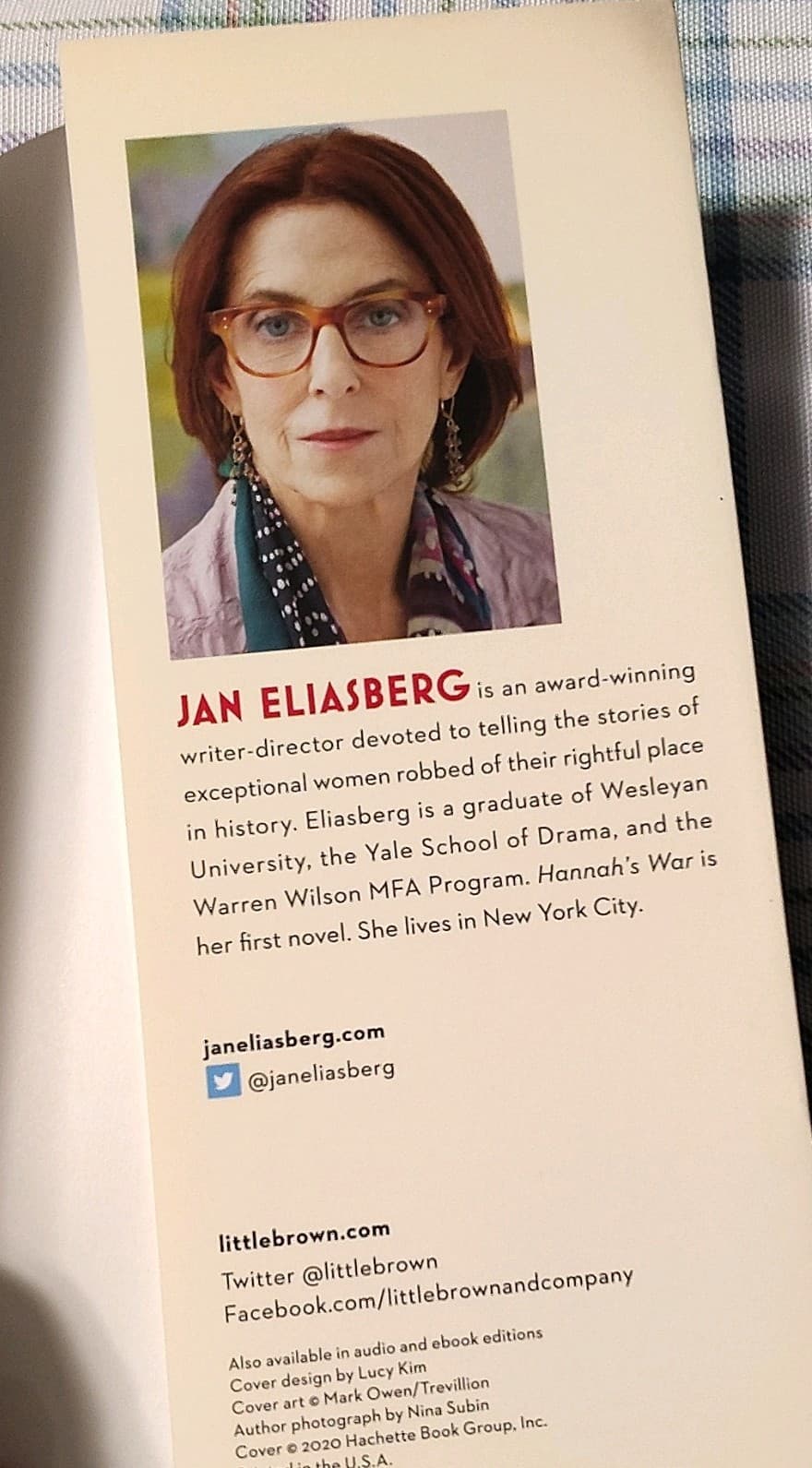 Hannah's War by Jan Eliasberg, Trade Paperback 2020, Espionage/War Fiction - Thumbnail 9