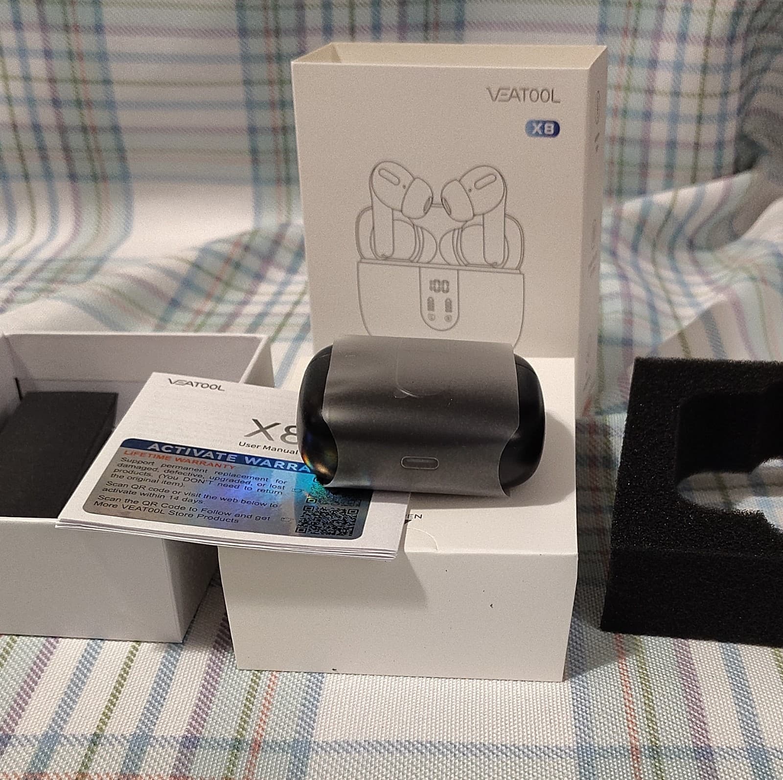 Bluetooth 5.4 In-Ear Earbuds 1100 Series Wireless Charge Dual Display Touch IP7 - Thumbnail 3