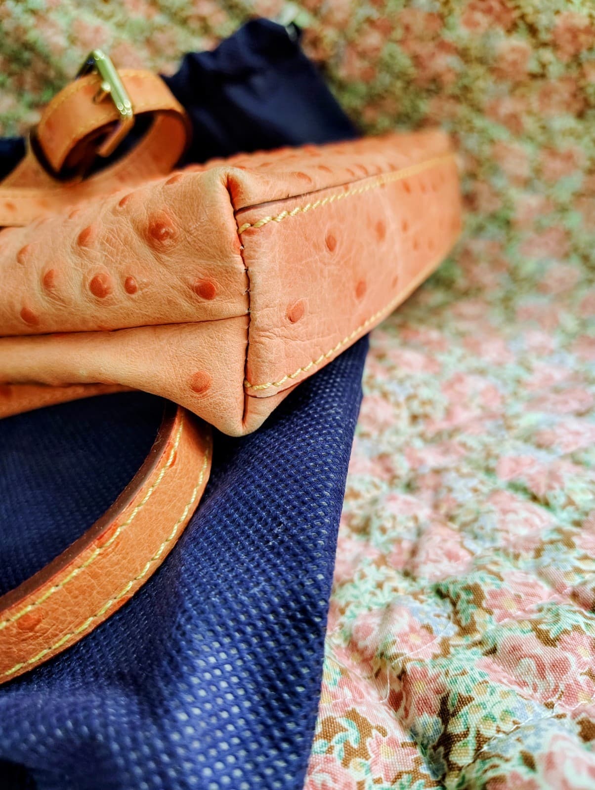 DOONEY & BOURKE Ostrich Leather Double Zip Crossbody Bag, Dust Bag - Thumbnail 19