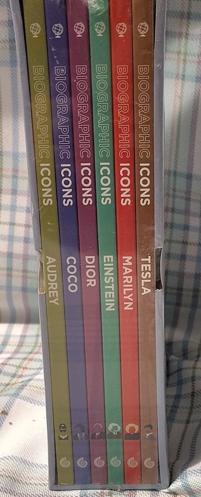 NIP Biographic Icons Box Set, Ammonite Press, Audrey/Coco/Dior/Einstein - Thumbnail 2