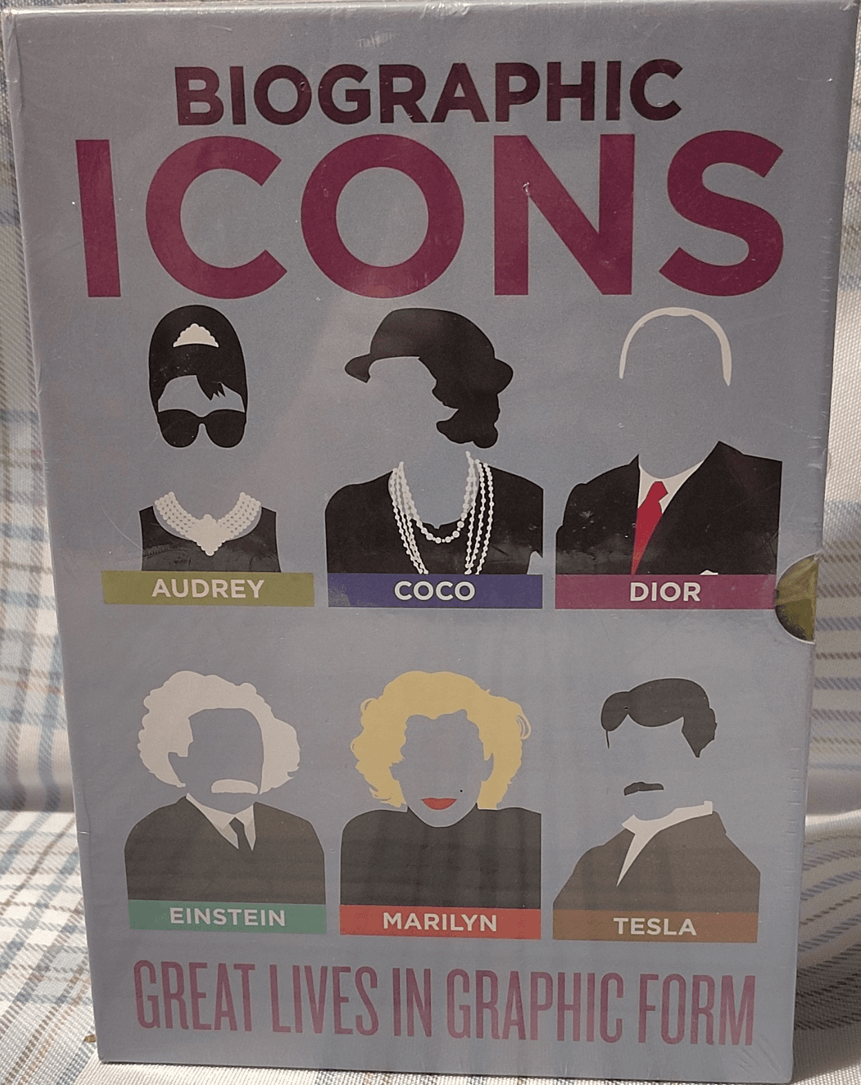 NIP Biographic Icons Box Set, Ammonite Press, Audrey/Coco/Dior/Einstein